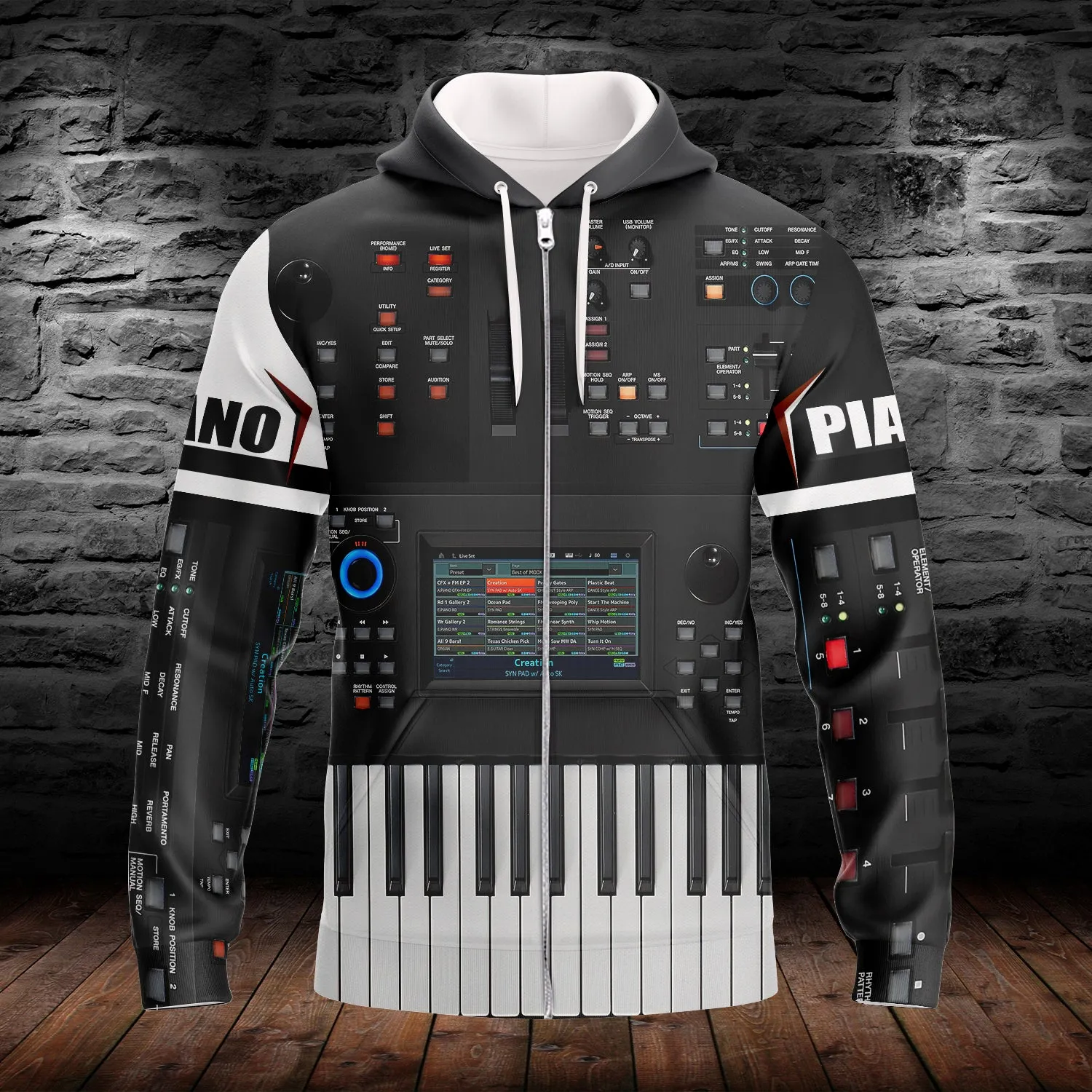 3D Full Print - Piano - 1201