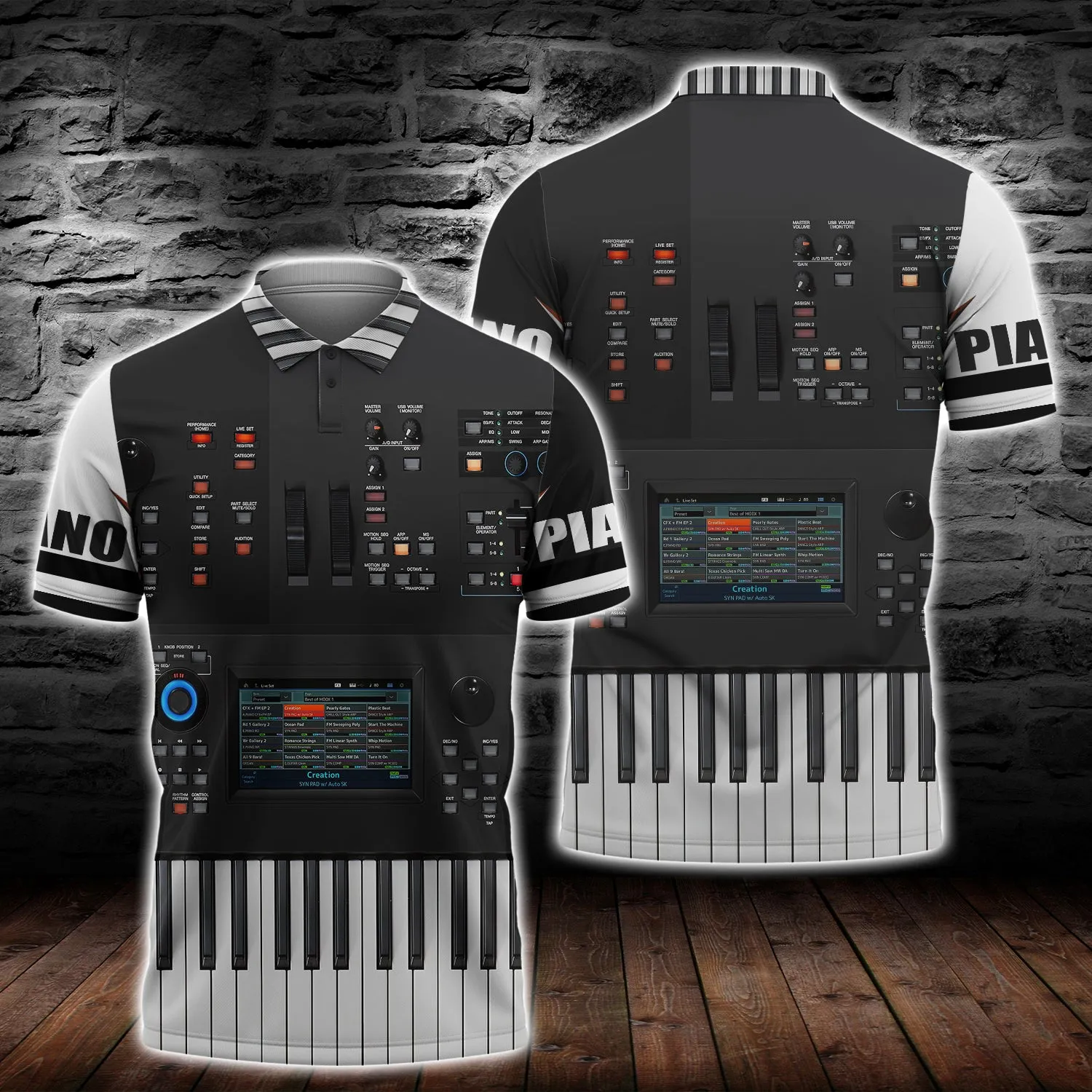 3D Full Print - Piano - 1201