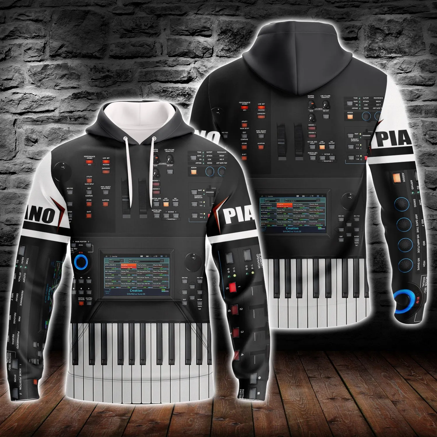 3D Full Print - Piano - 1201