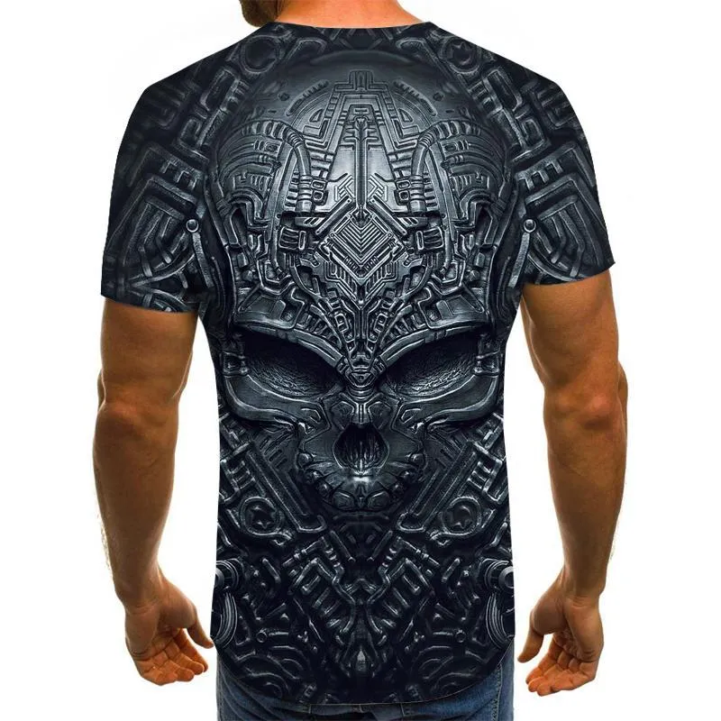 3D Graphic Printed Short Sleeve Shirts Mask