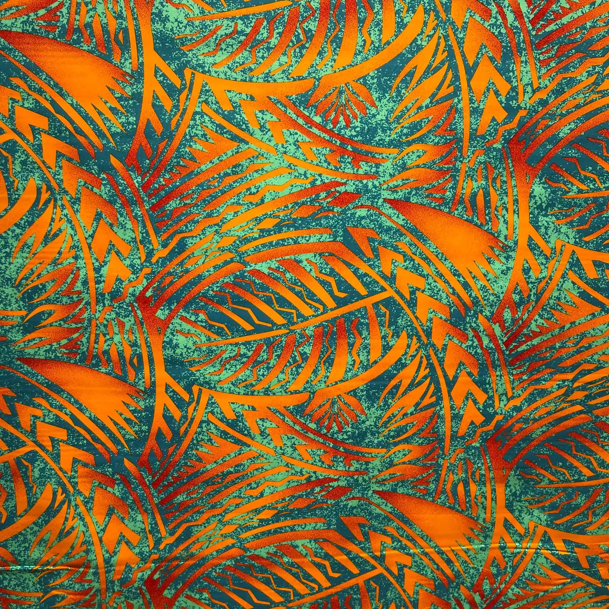 44" Cotton 159859 Green Orange