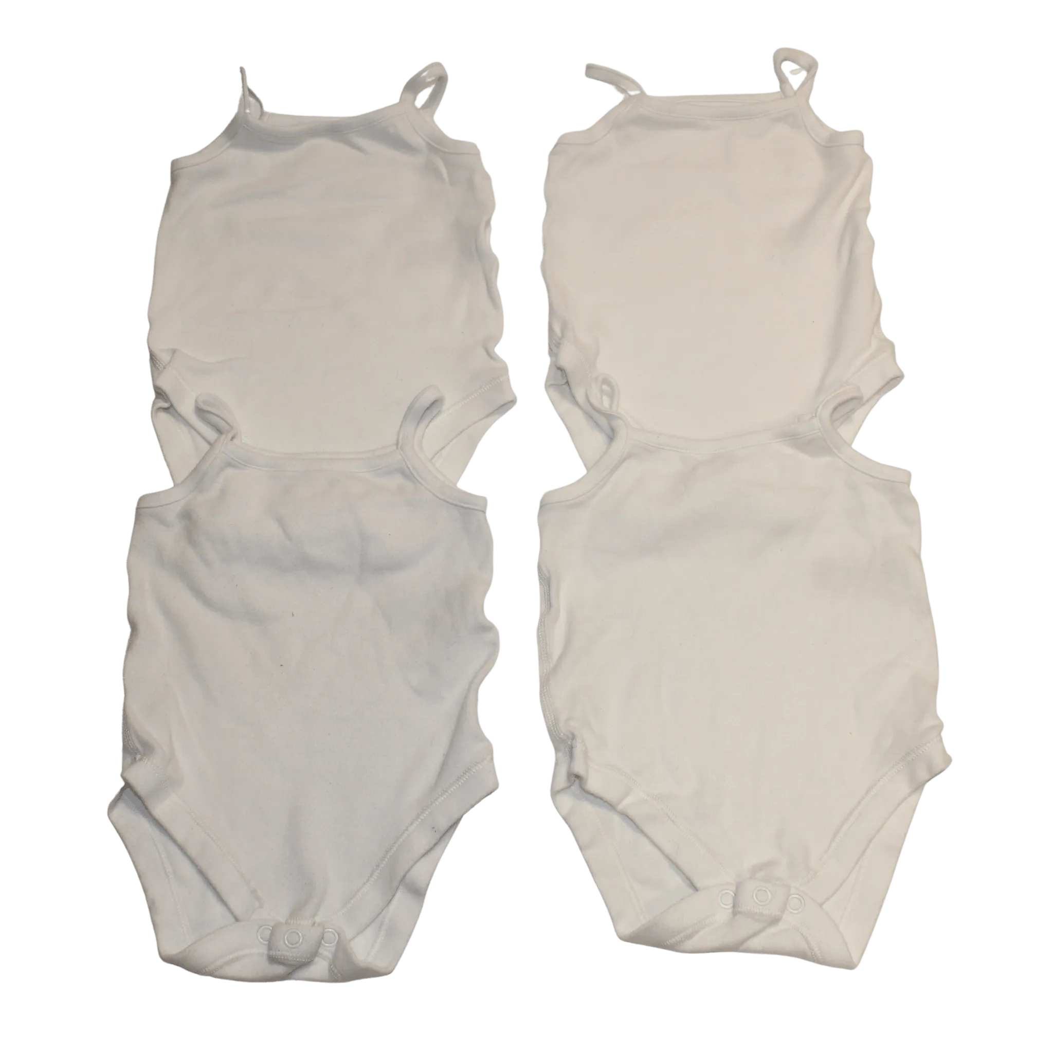 4x White Vests