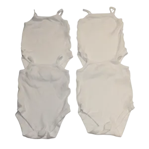 4x White Vests