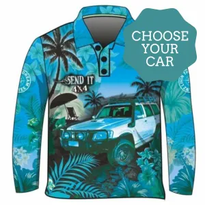 4x4 | Send It 4x4 Tropical Aqua Fishing Shirt ★Pre-Order★