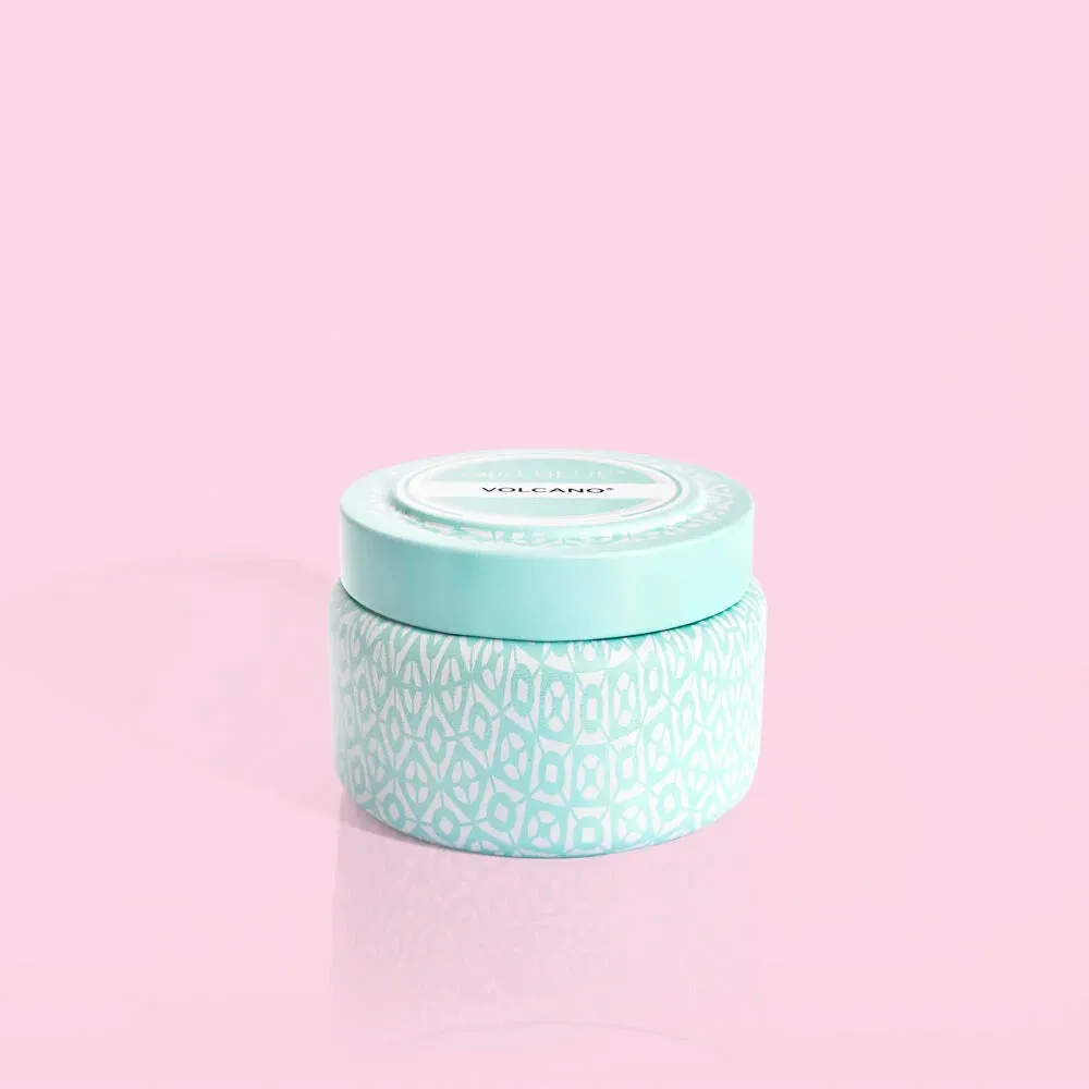 8.5 oz. Aqua Printed Travel Tin (Volcano)