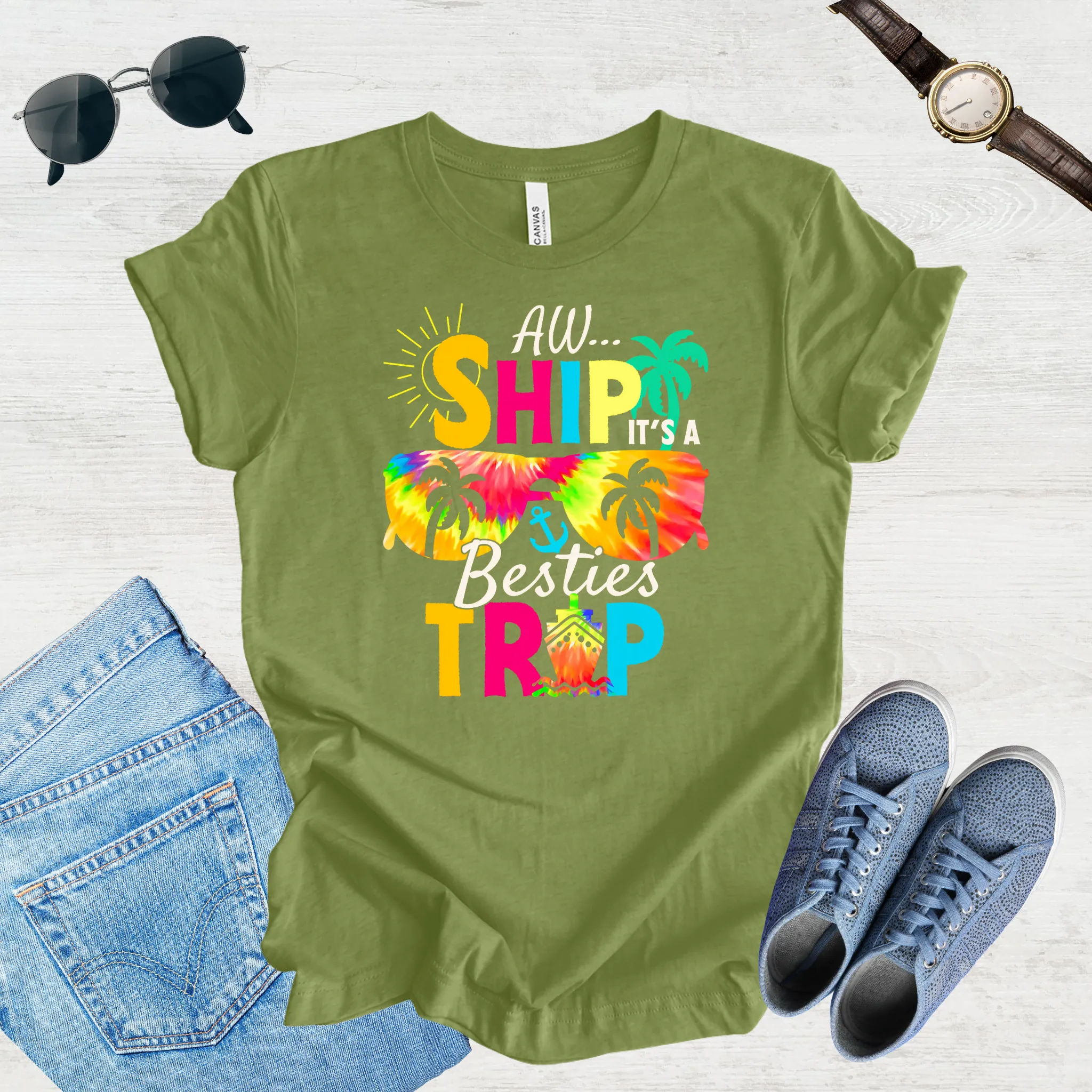 Adventure Awaits – Besties Trip Tee