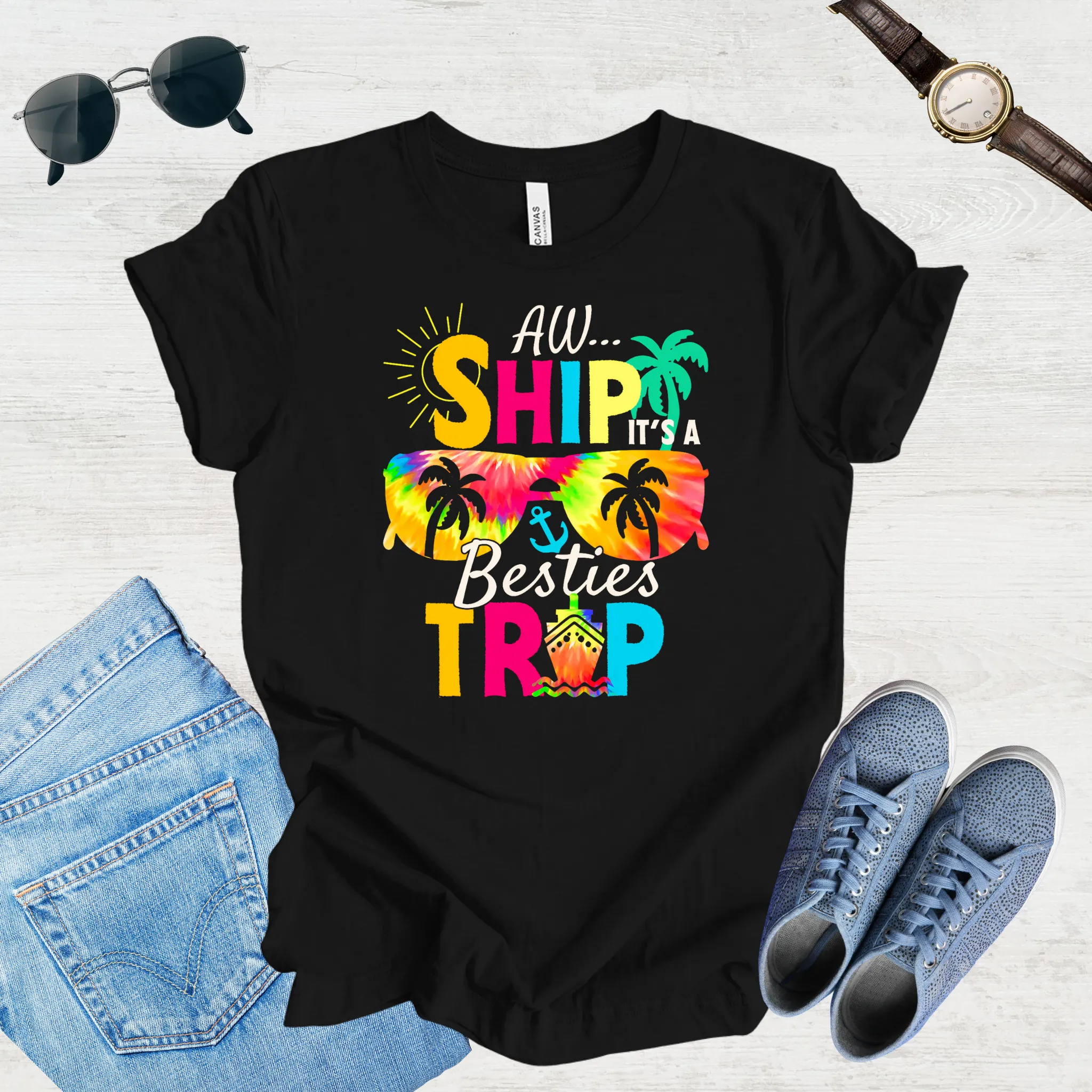 Adventure Awaits – Besties Trip Tee