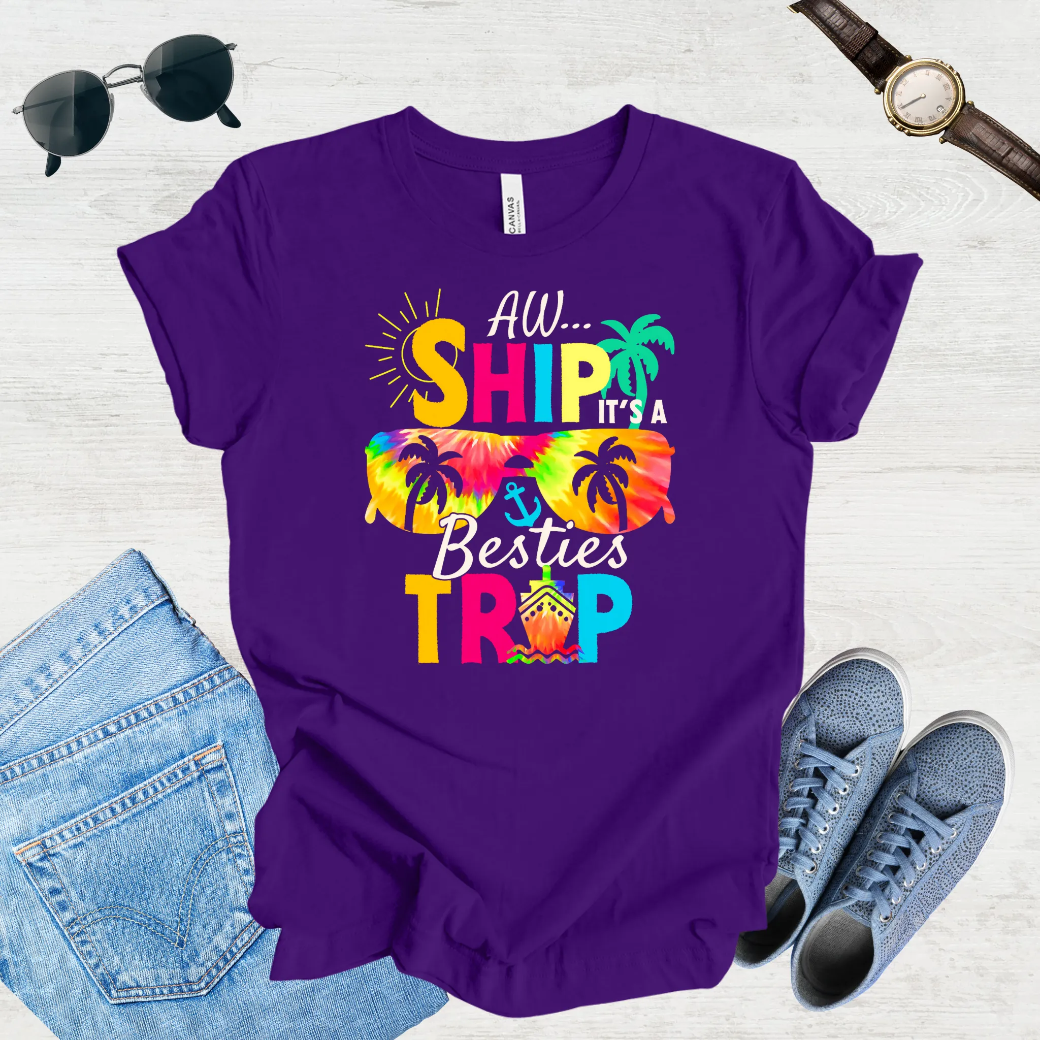 Adventure Awaits – Besties Trip Tee