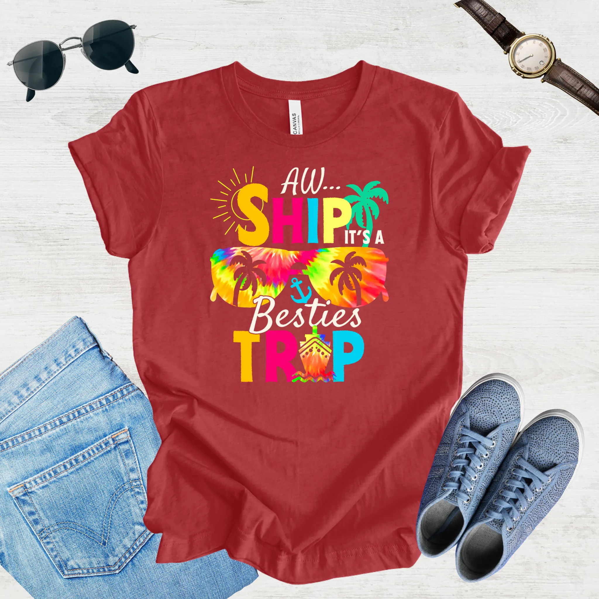 Adventure Awaits – Besties Trip Tee