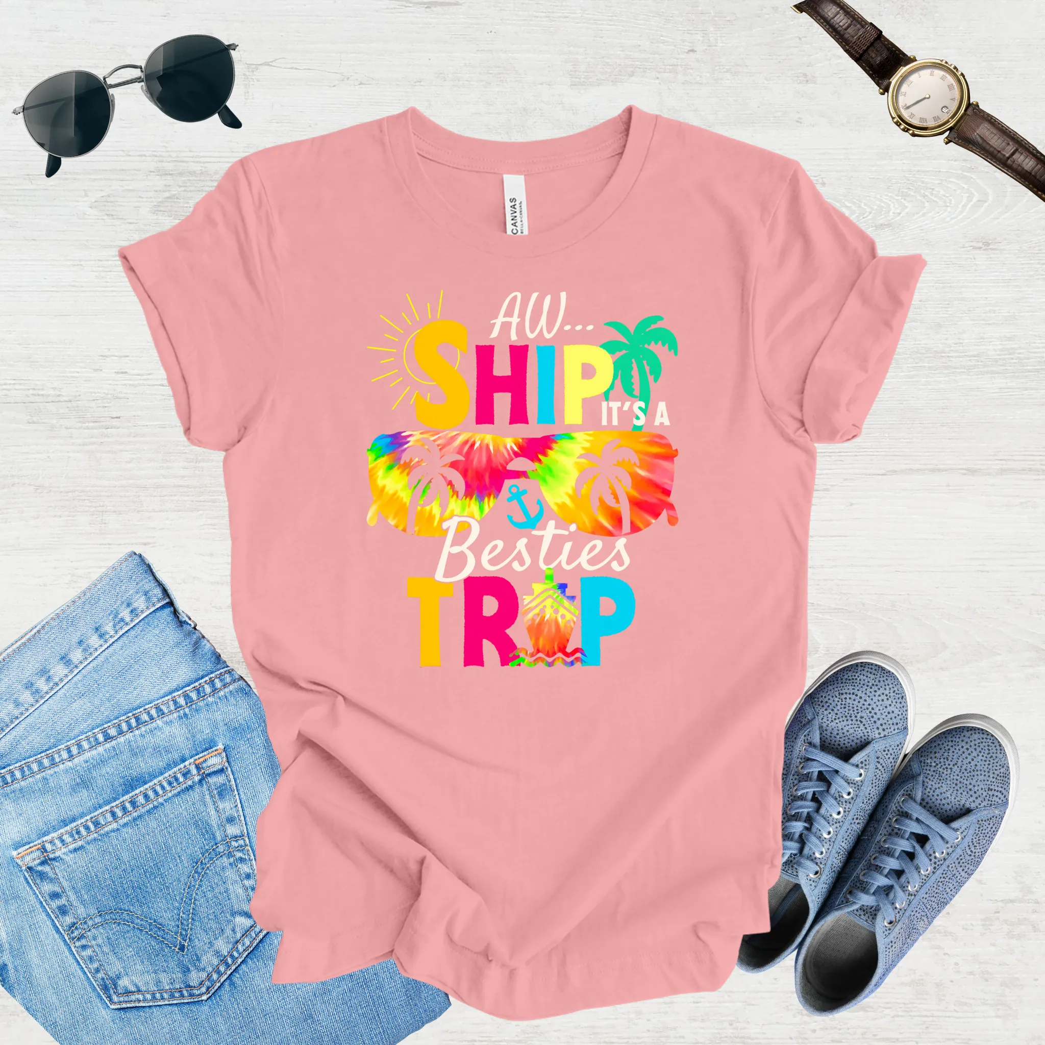 Adventure Awaits – Besties Trip Tee