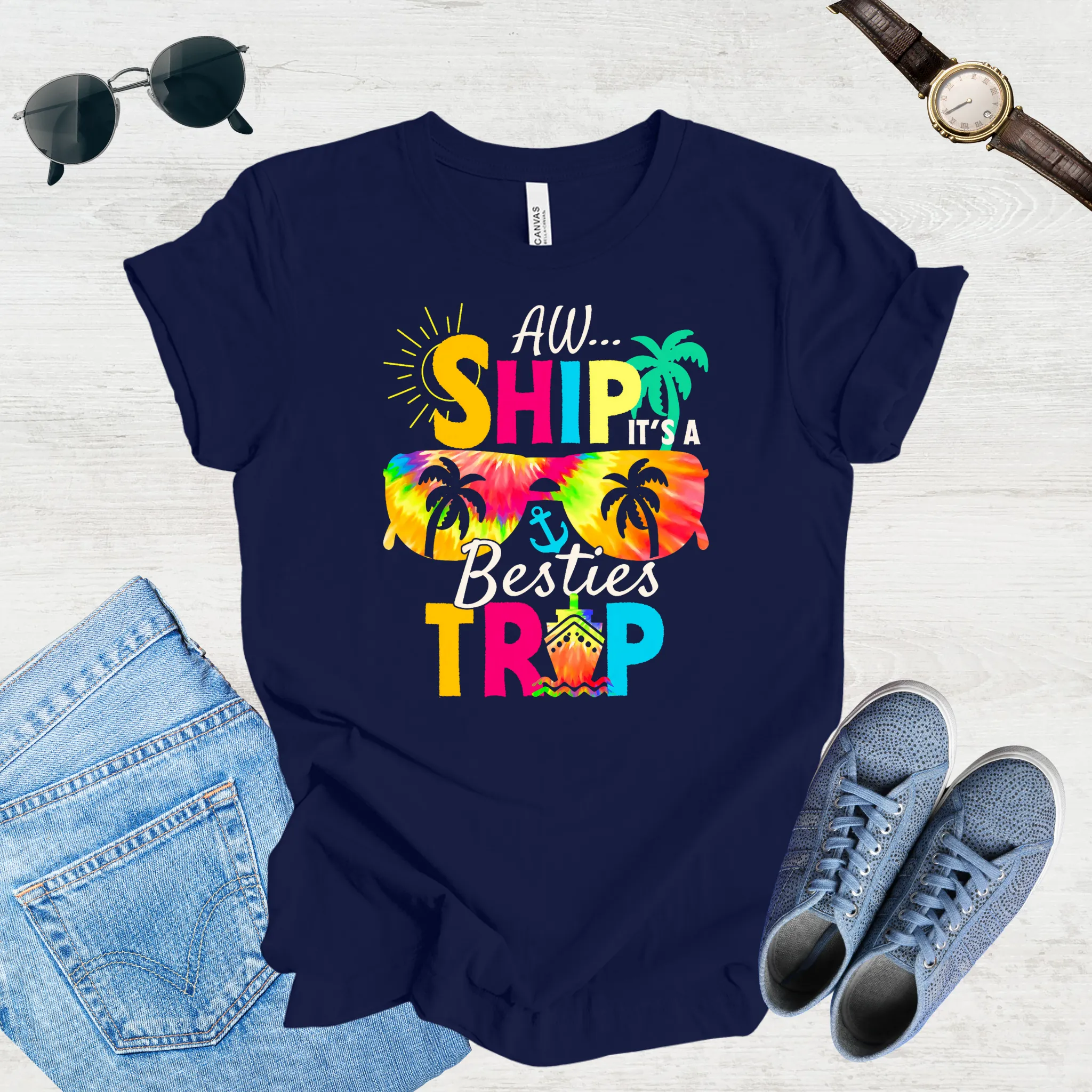 Adventure Awaits – Besties Trip Tee