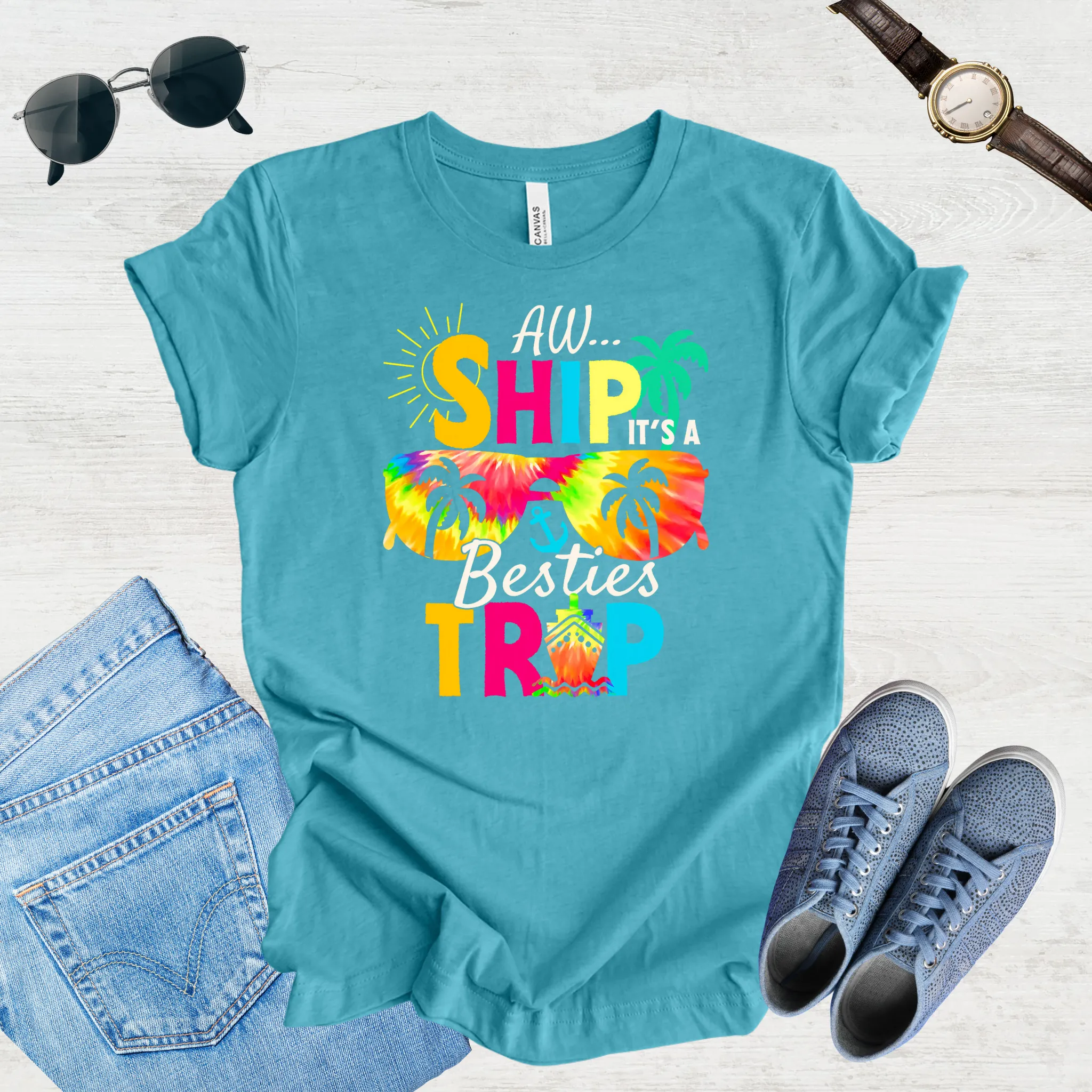 Adventure Awaits – Besties Trip Tee