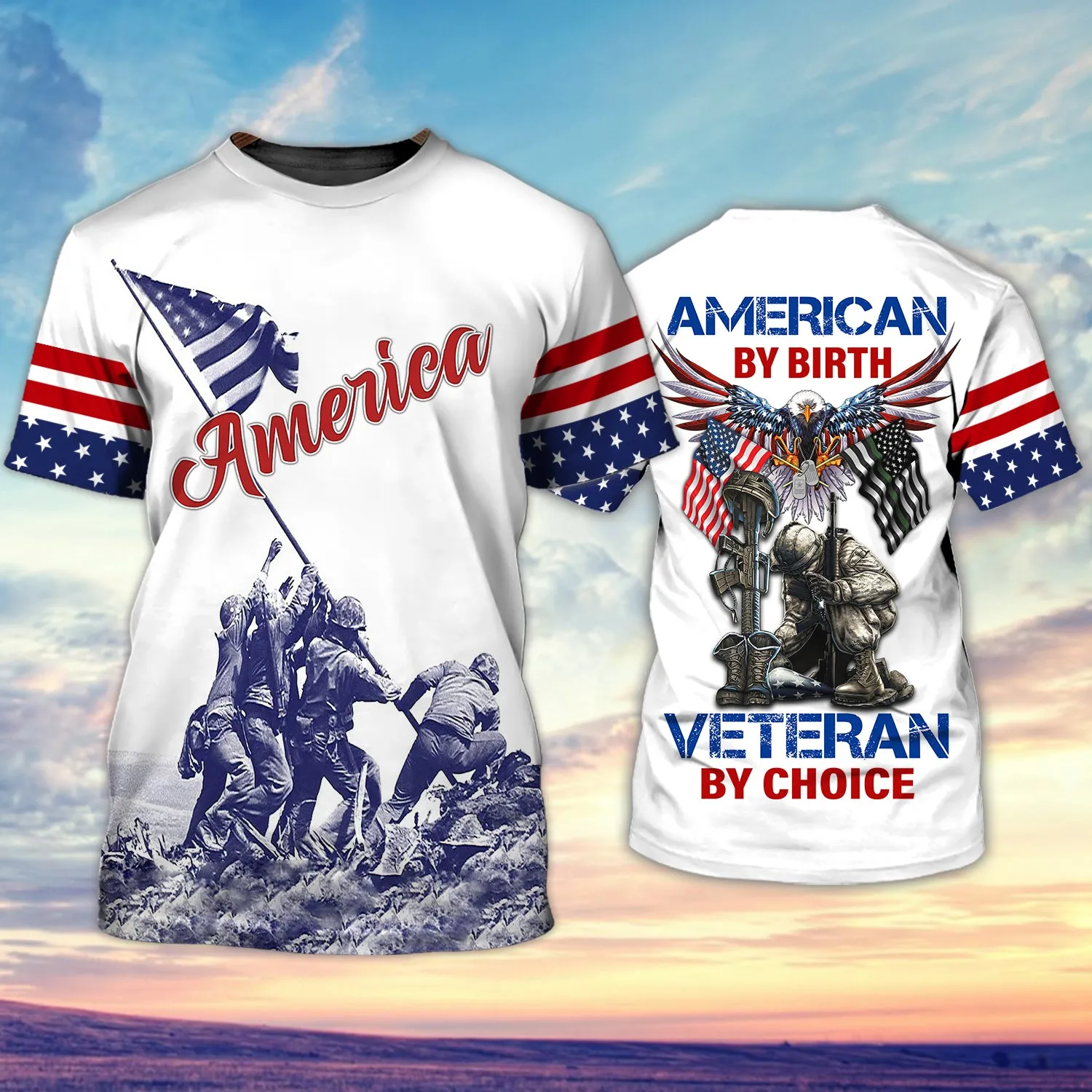 American By Birth Veteran By Choice 3D Full Print