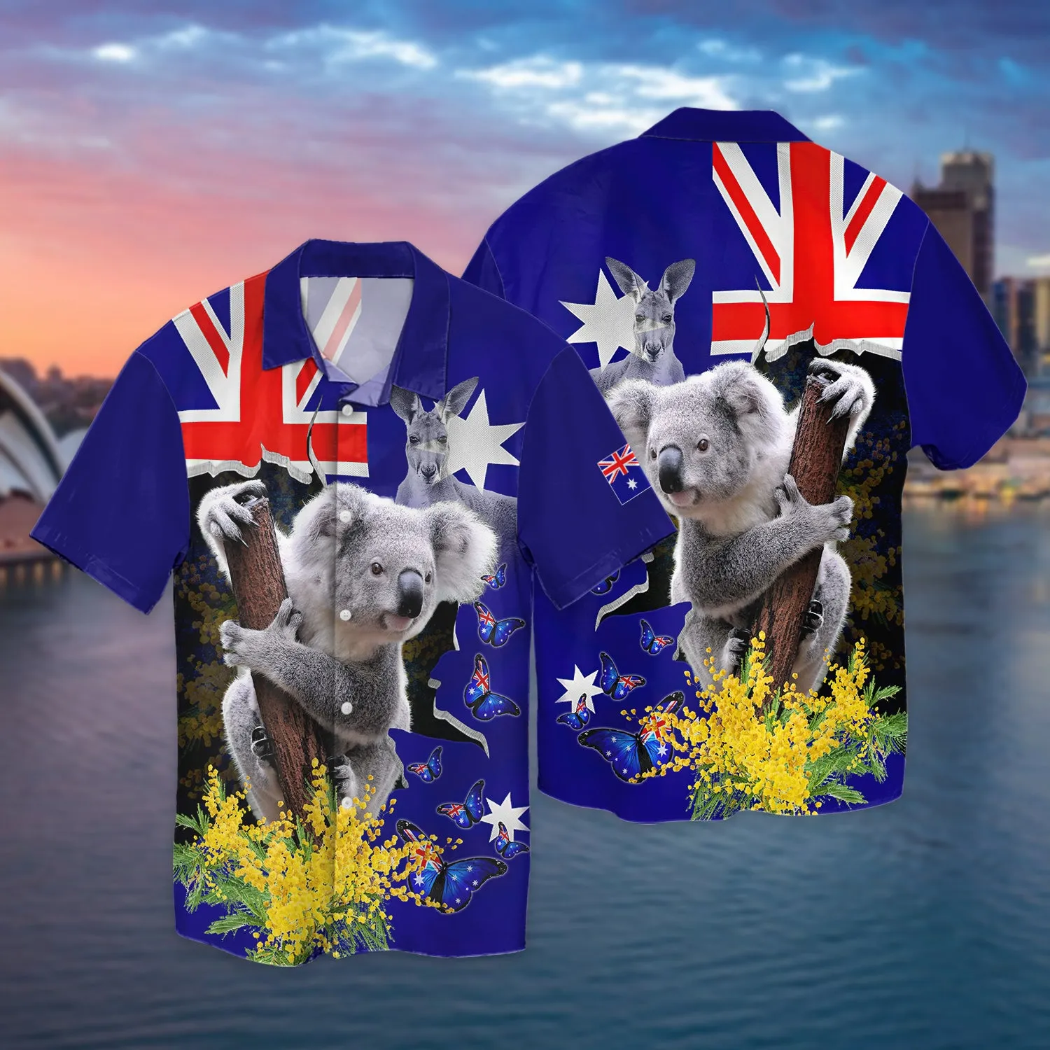 Australia Koala Kangaroo Golden Wattle - 3D Full Print