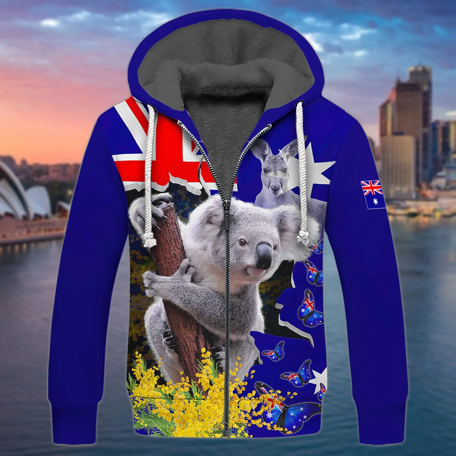 Australia Koala Kangaroo Golden Wattle - 3D Full Print