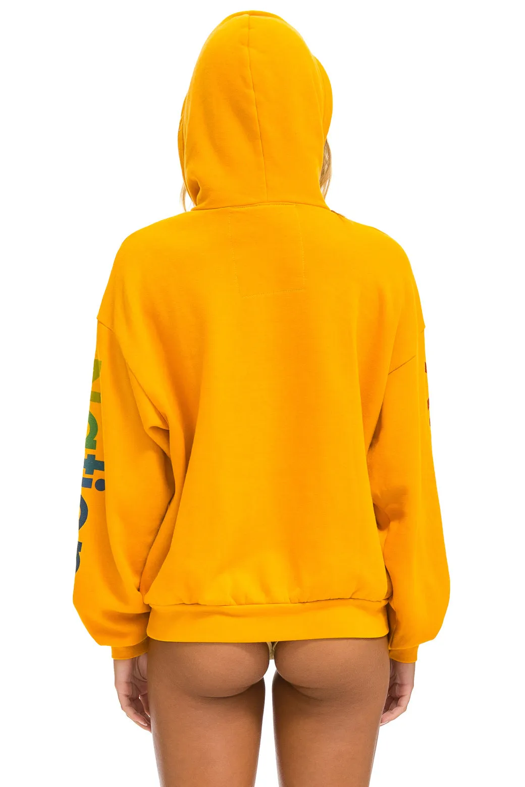 AVIATOR NATION RELAXED PULLOVER HOODIE - GOLD