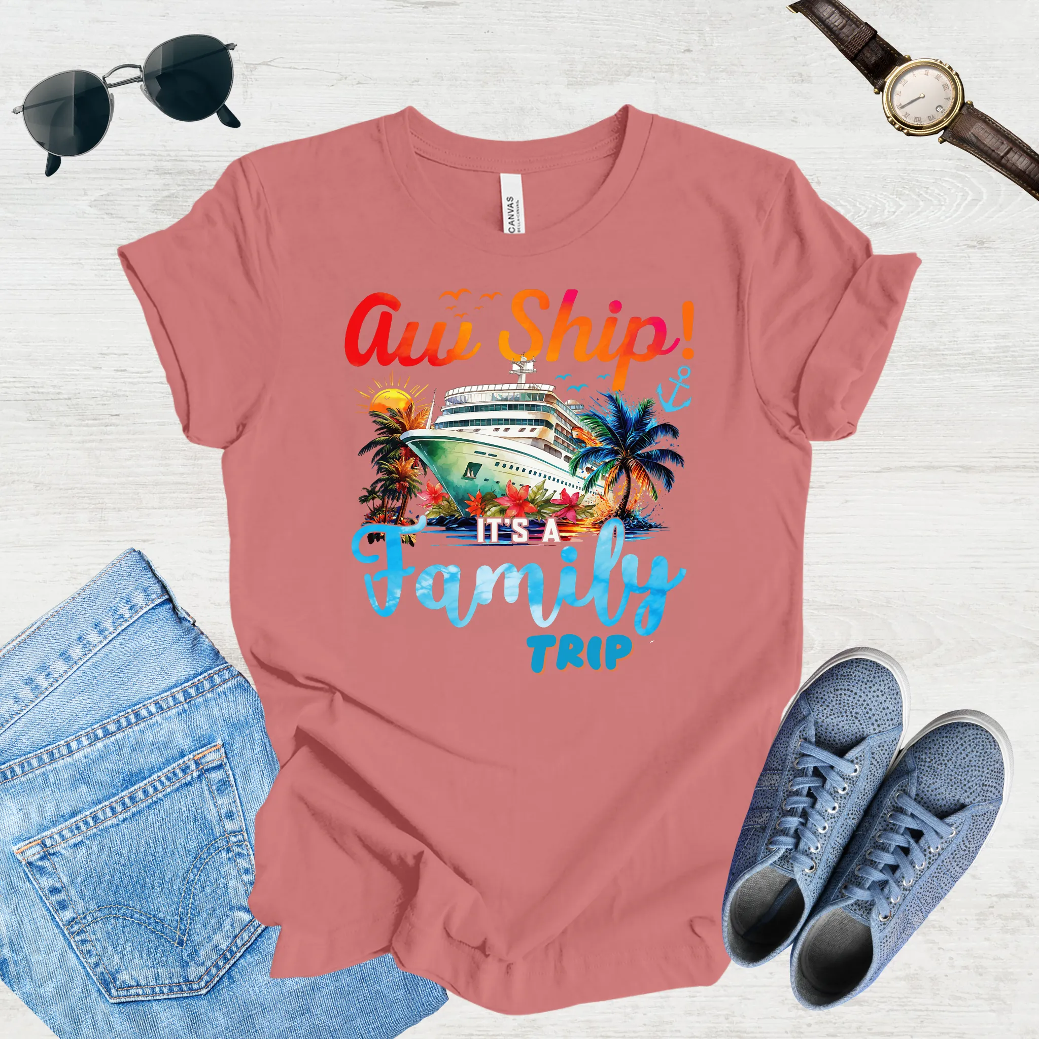 Aw Ship, Family Adventure Begins Tee
