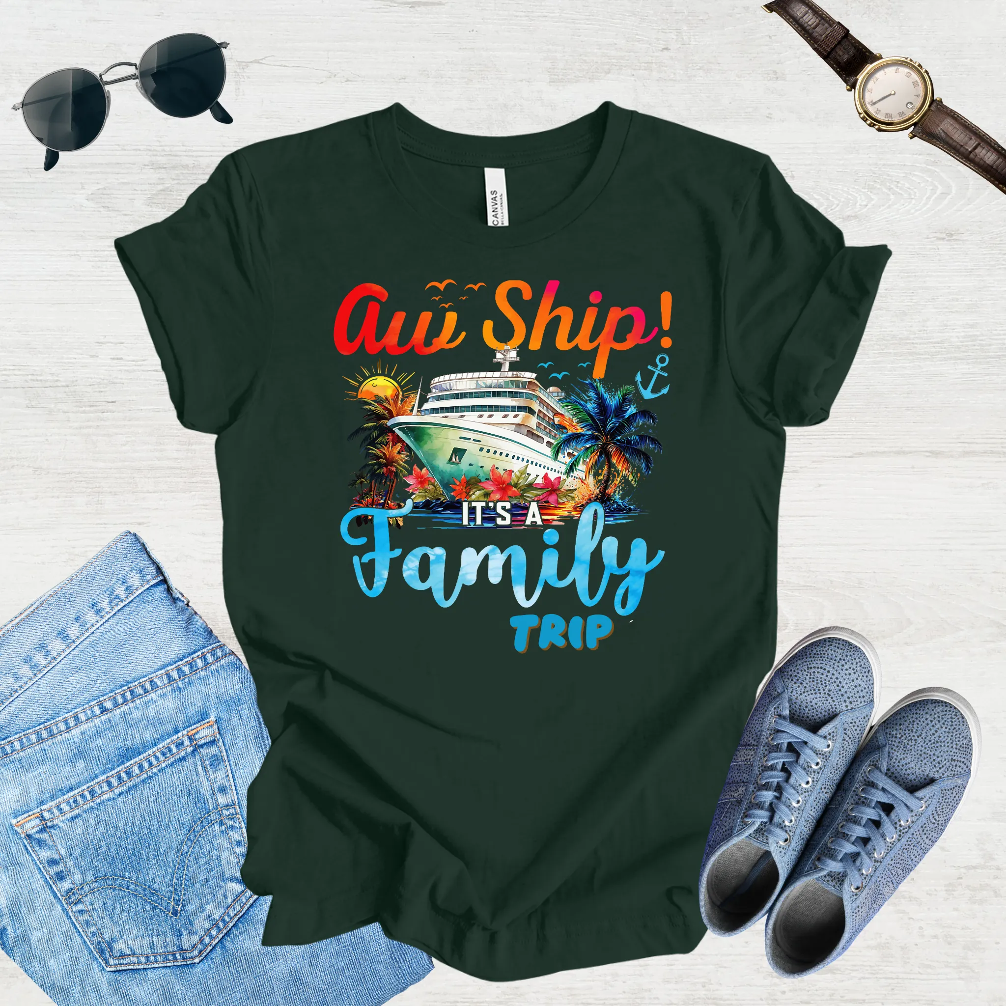 Aw Ship, Family Adventure Begins Tee