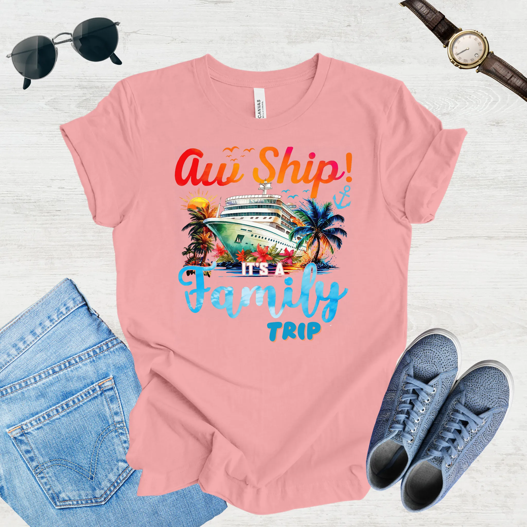 Aw Ship, Family Adventure Begins Tee