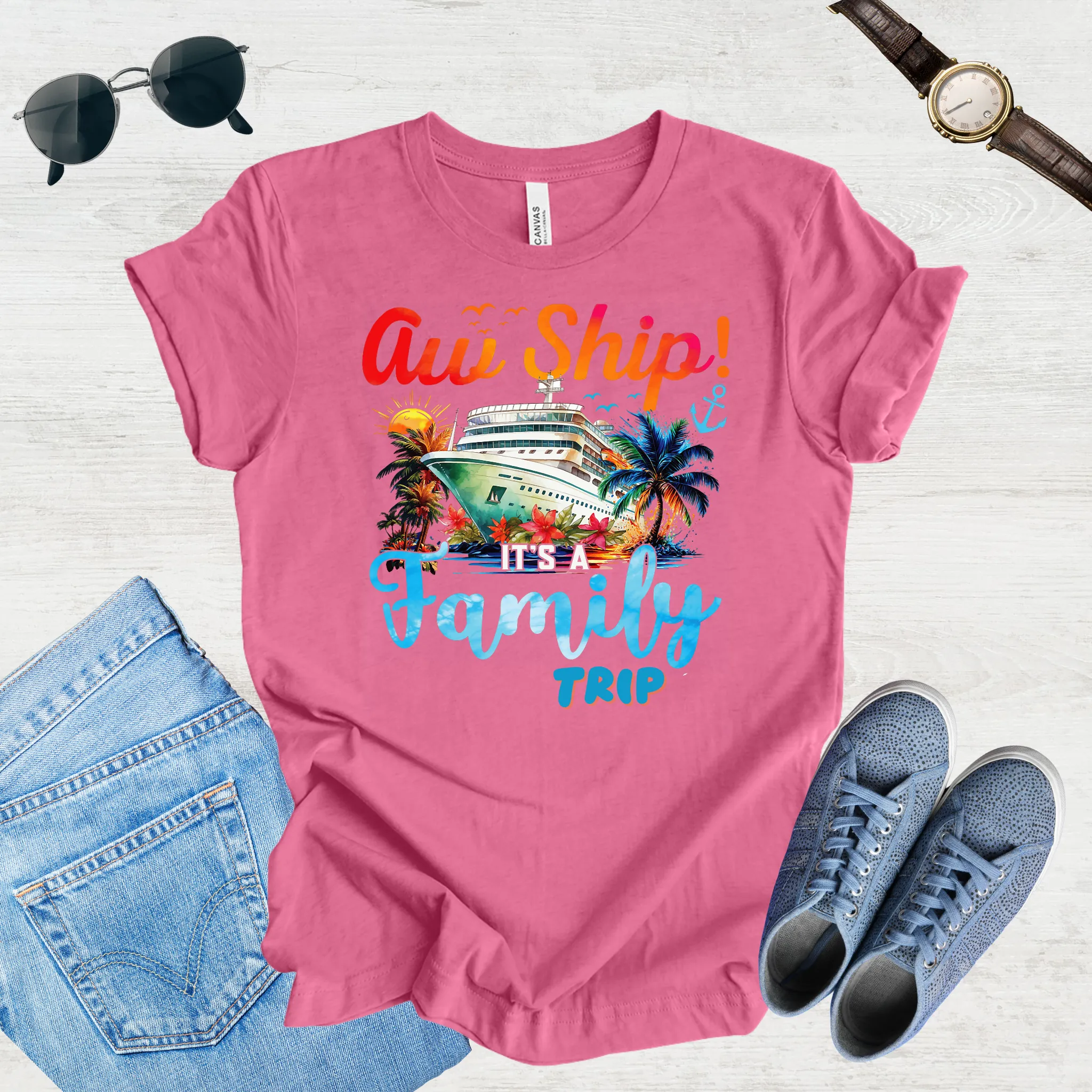 Aw Ship, Family Adventure Begins Tee