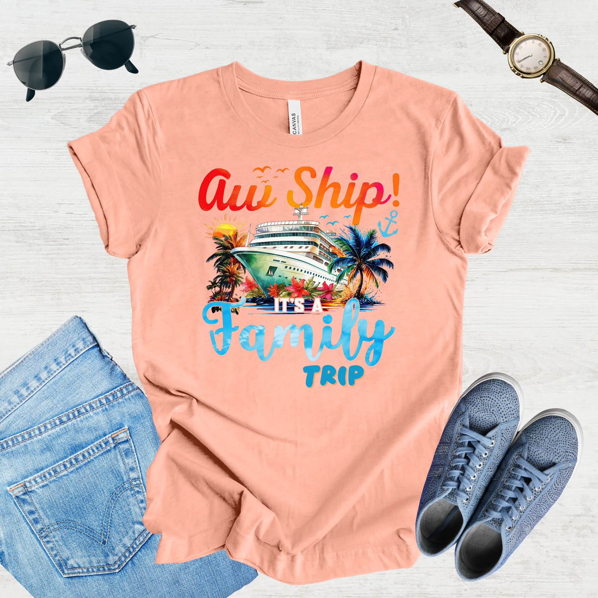 Aw Ship, Family Adventure Begins Tee