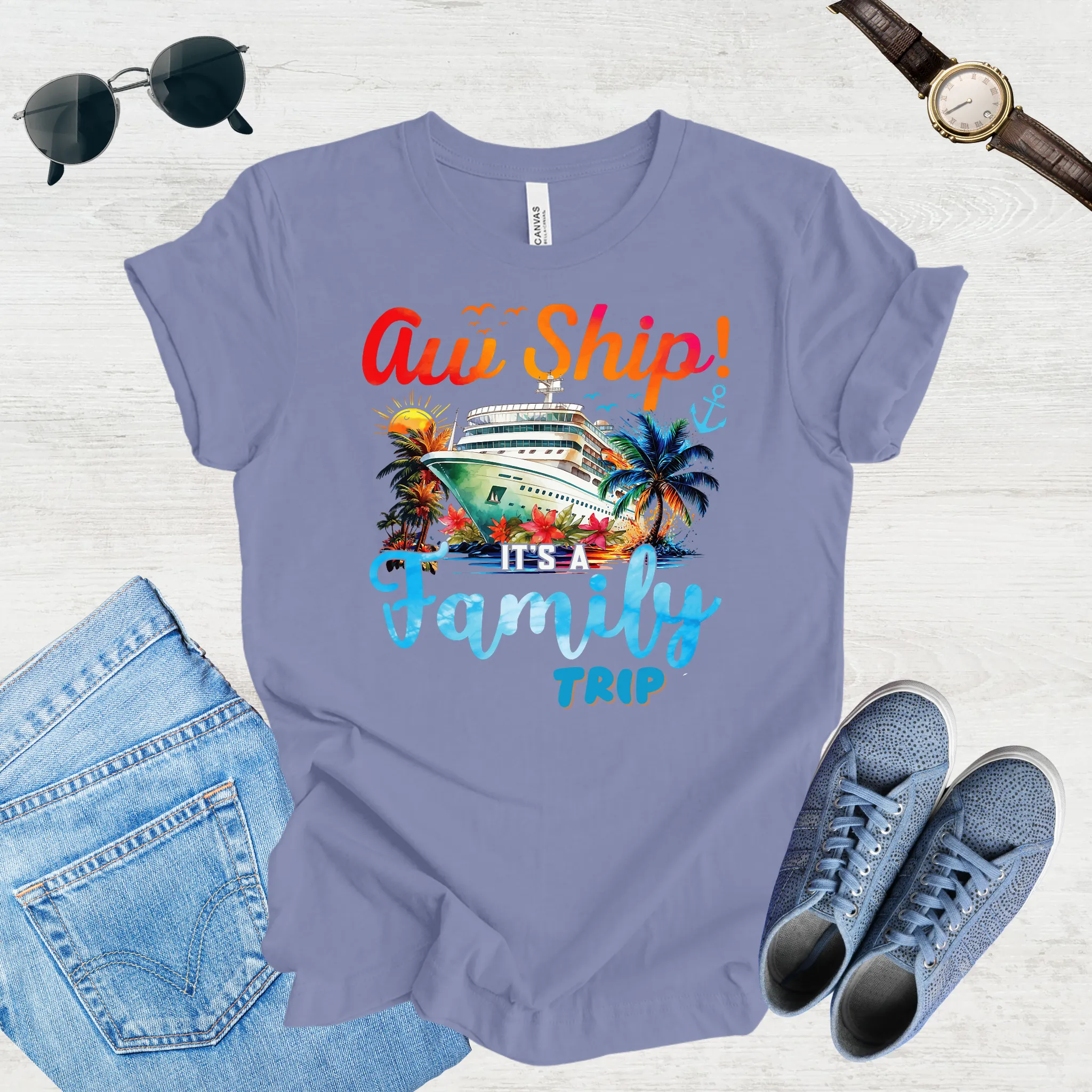 Aw Ship, Family Adventure Begins Tee