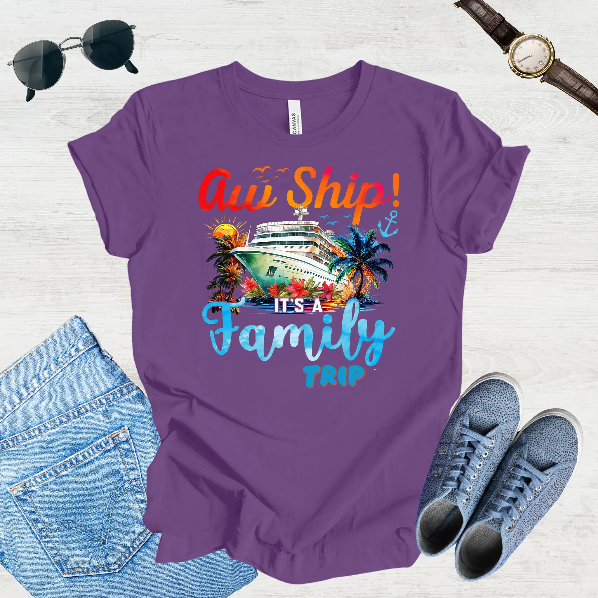 Aw Ship, Family Adventure Begins Tee