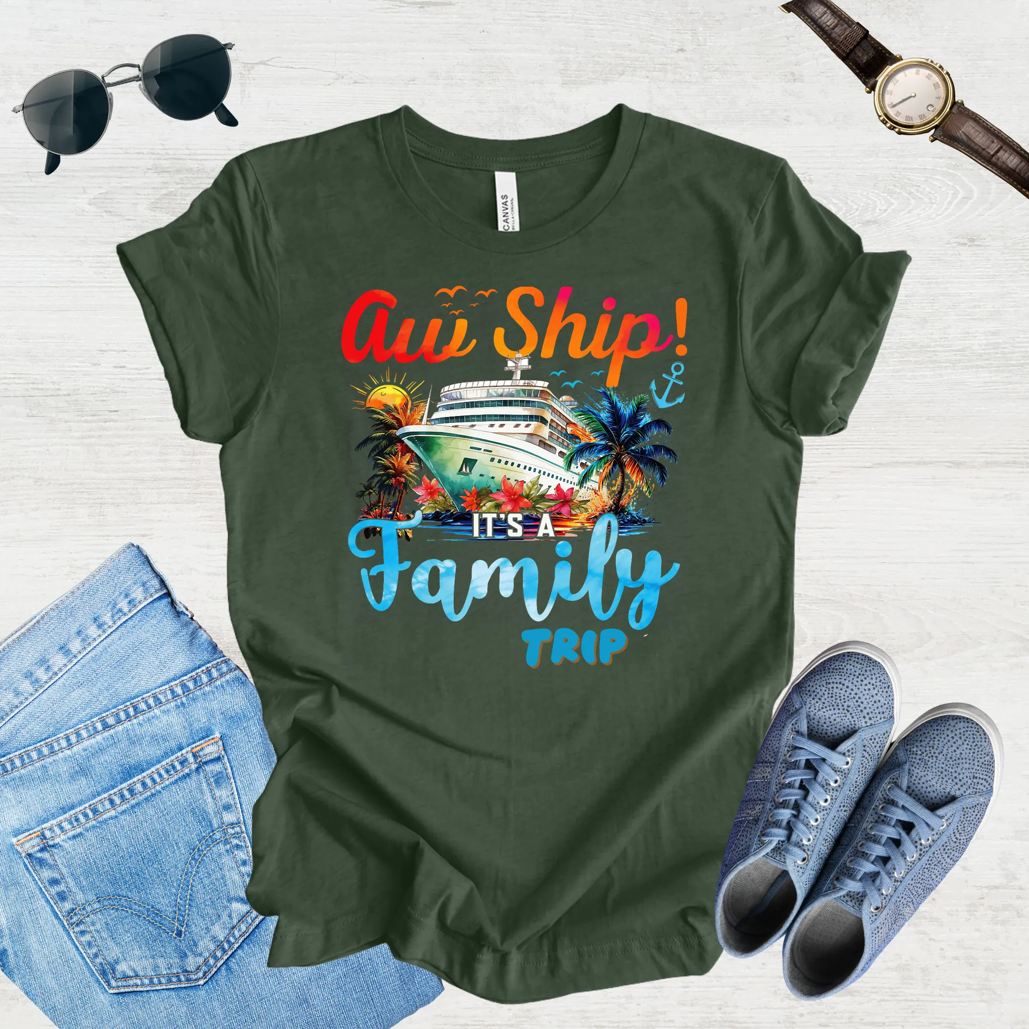 Aw Ship, Family Adventure Begins Tee