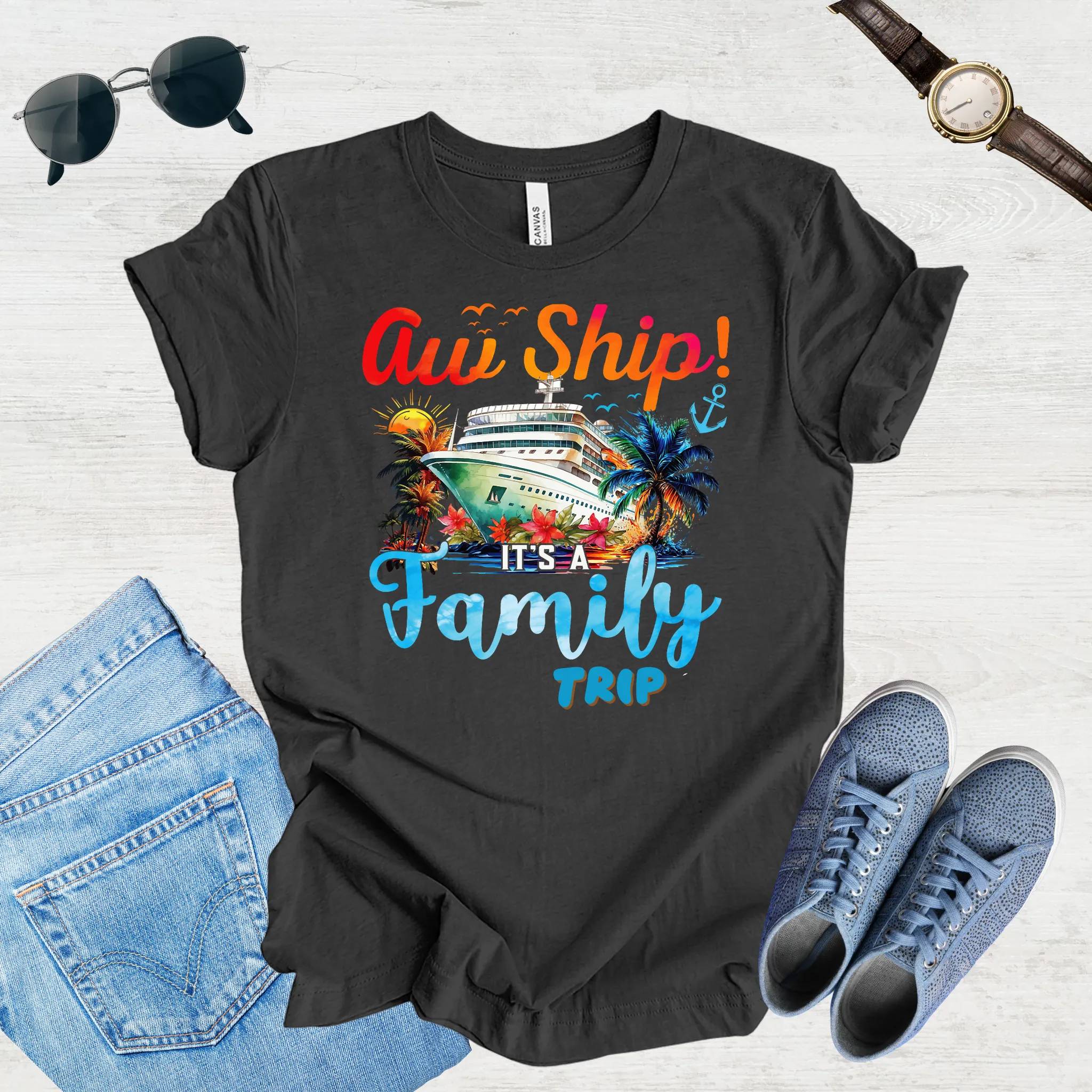 Aw Ship, Family Adventure Begins Tee