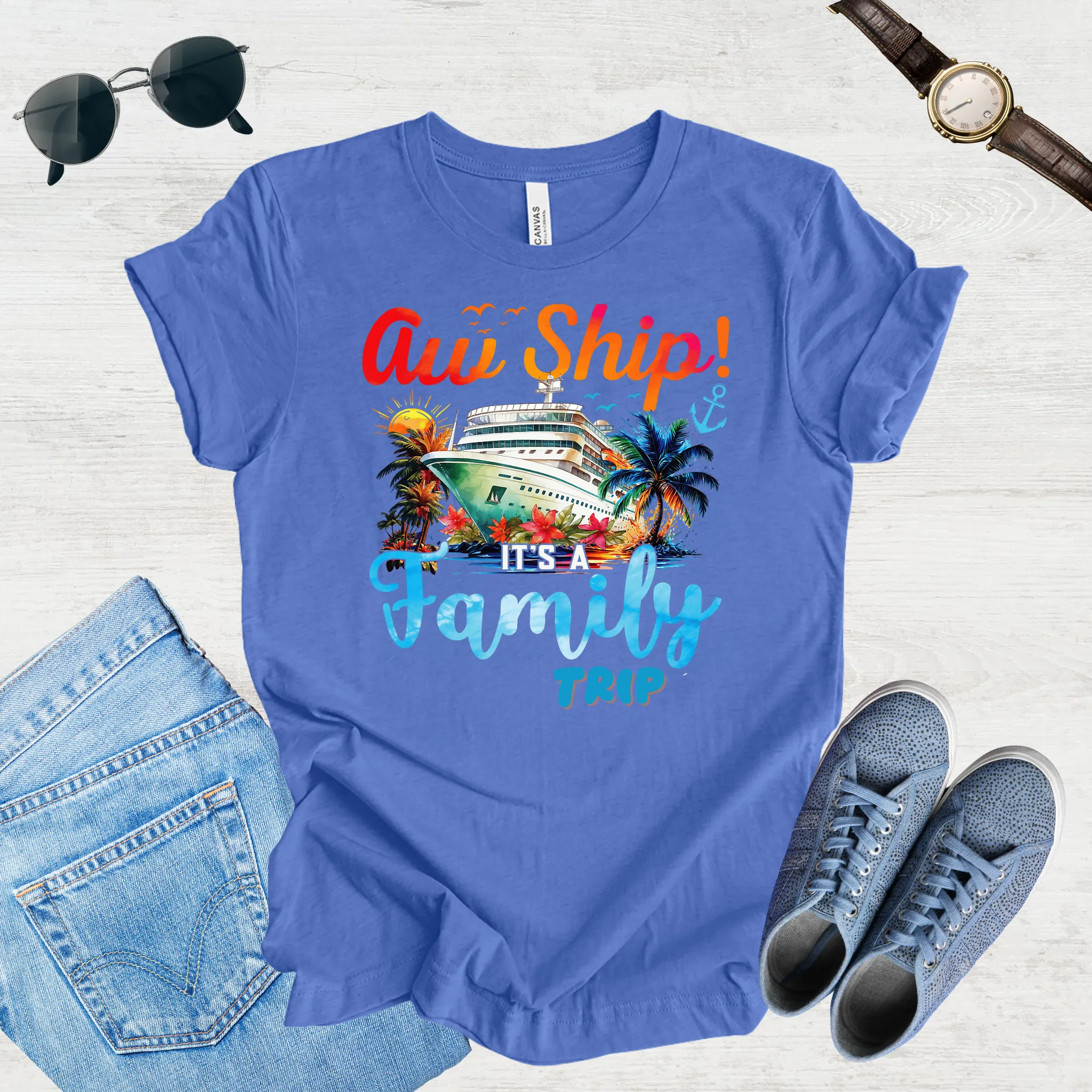 Aw Ship, Family Adventure Begins Tee