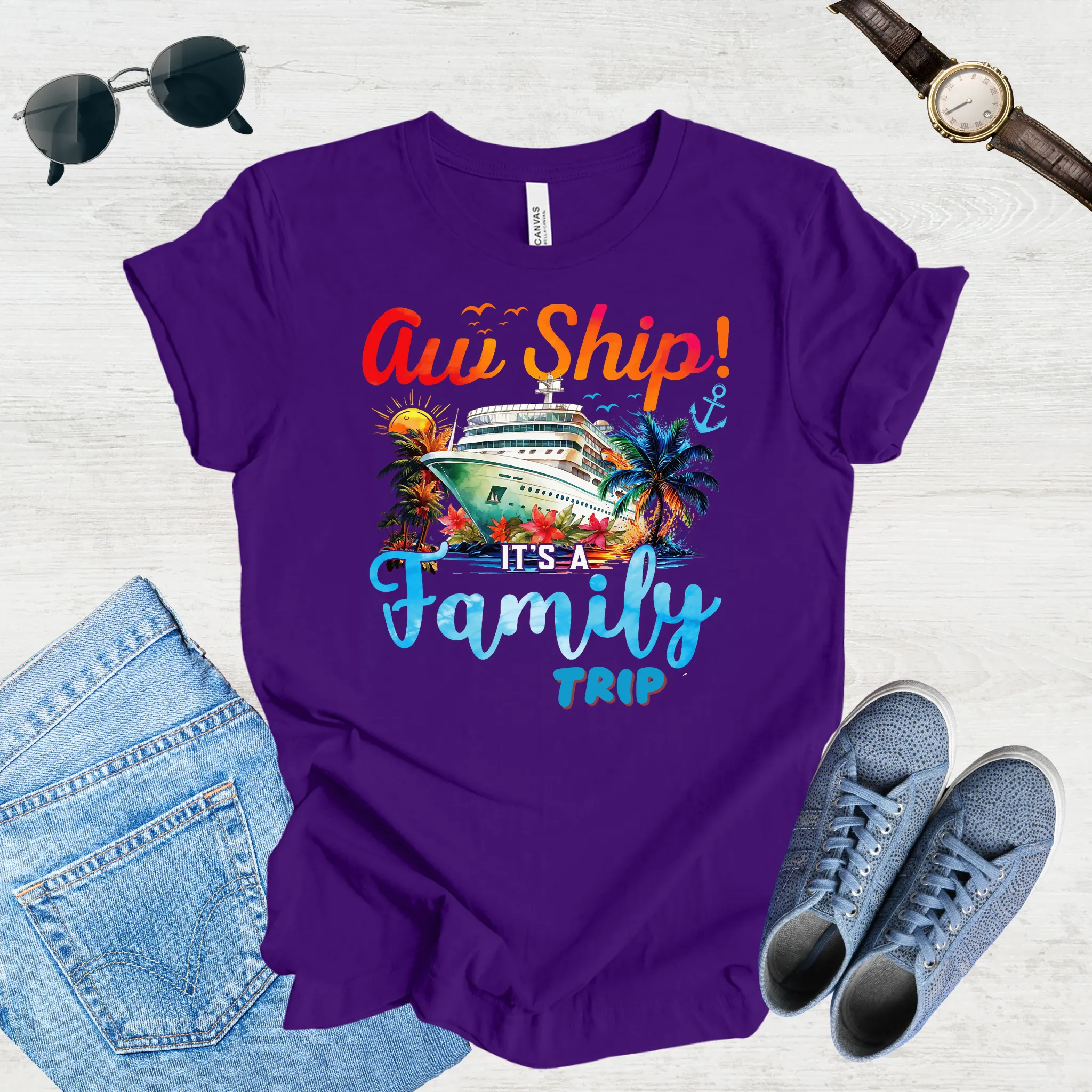 Aw Ship, Family Adventure Begins Tee