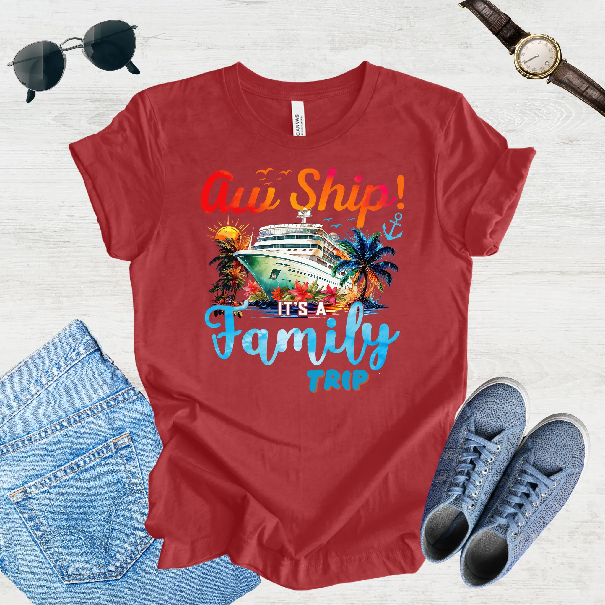 Aw Ship, Family Adventure Begins Tee