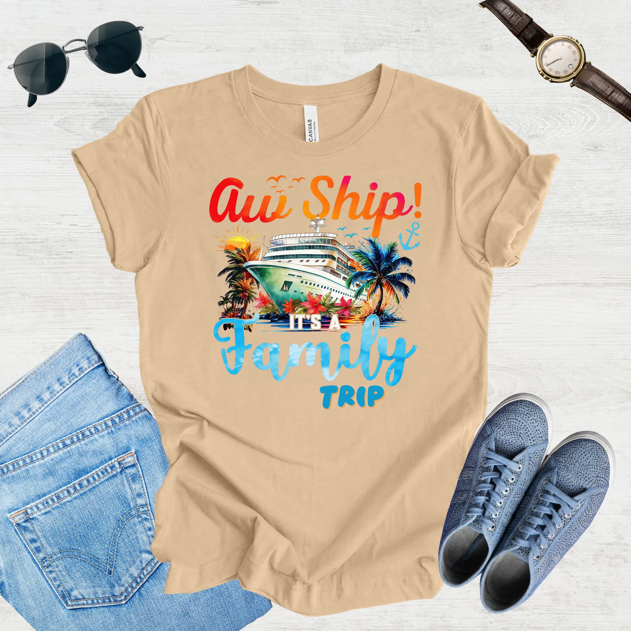 Aw Ship, Family Adventure Begins Tee