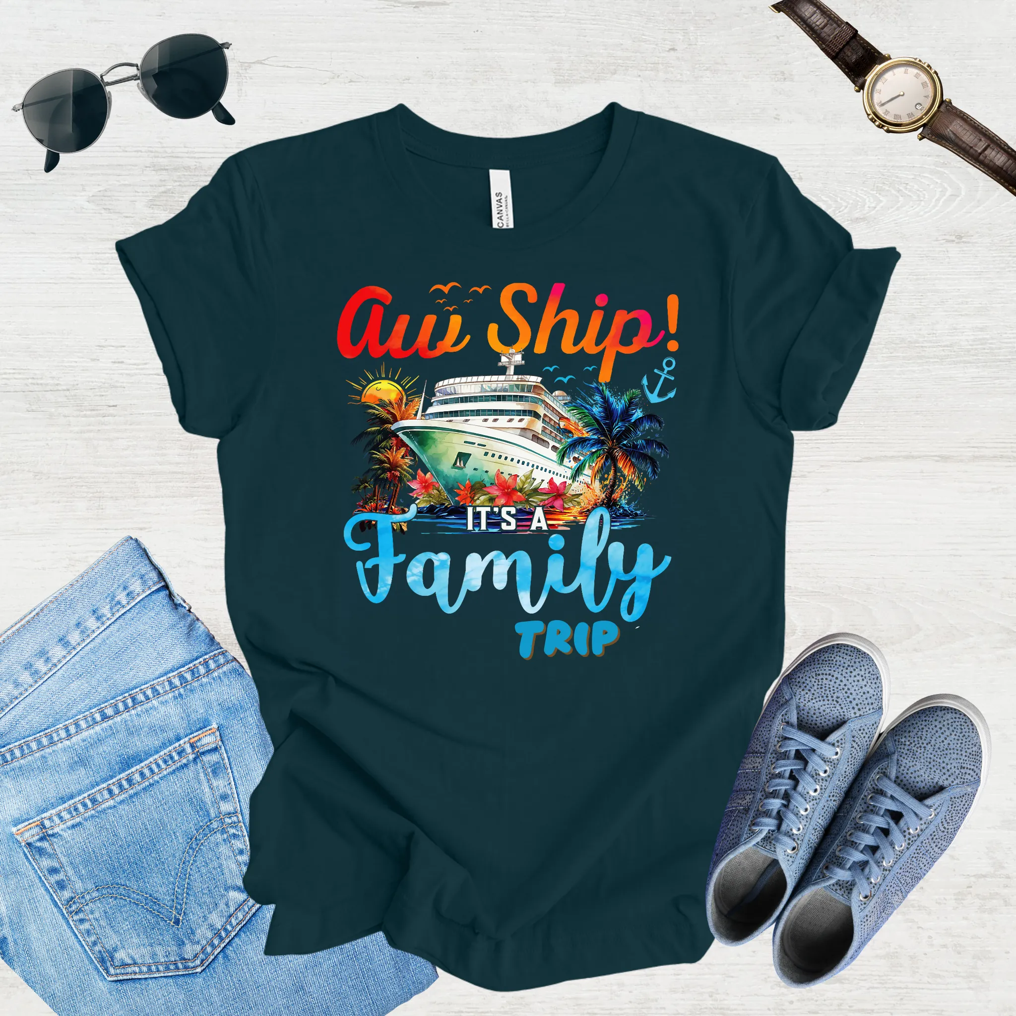 Aw Ship, Family Adventure Begins Tee