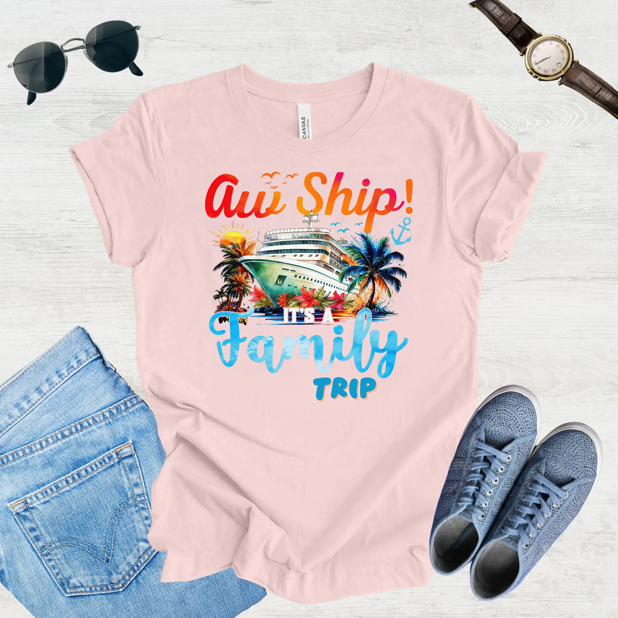 Aw Ship, Family Adventure Begins Tee