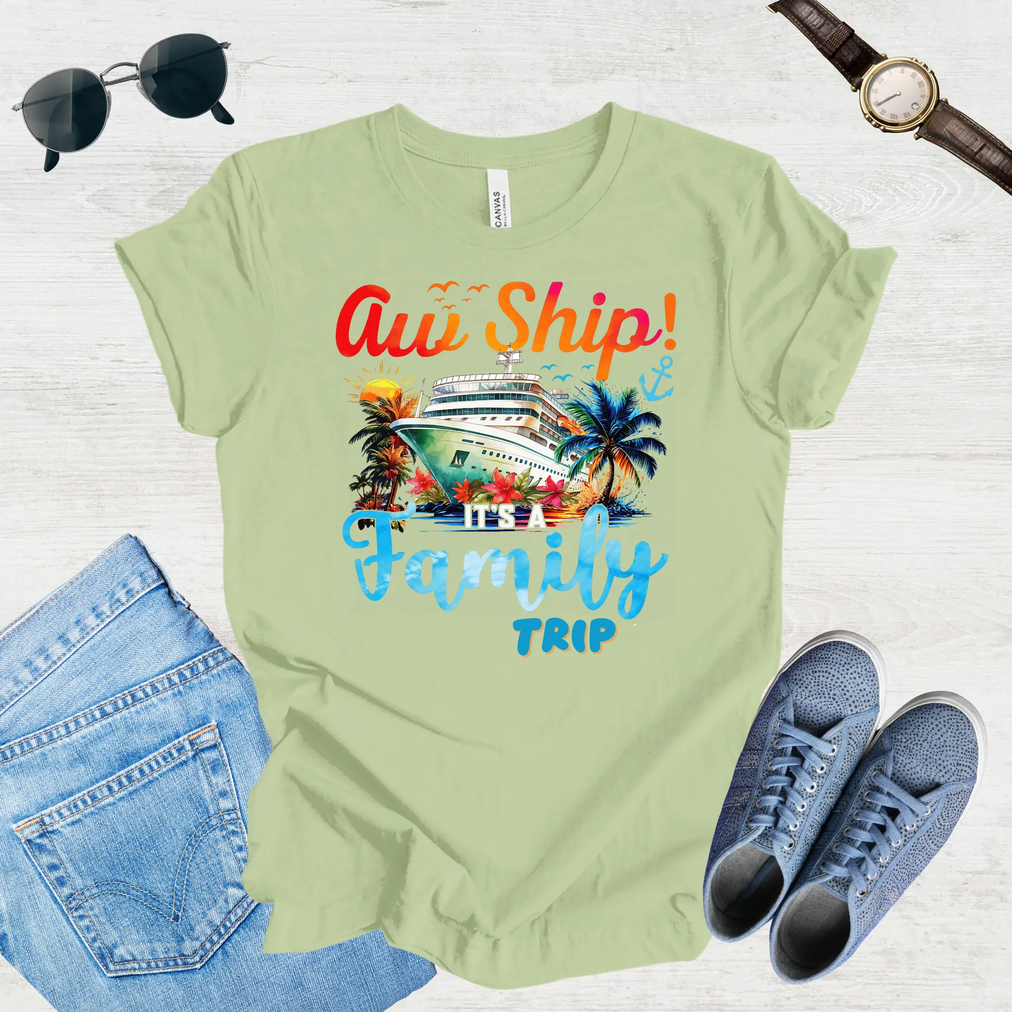 Aw Ship, Family Adventure Begins Tee