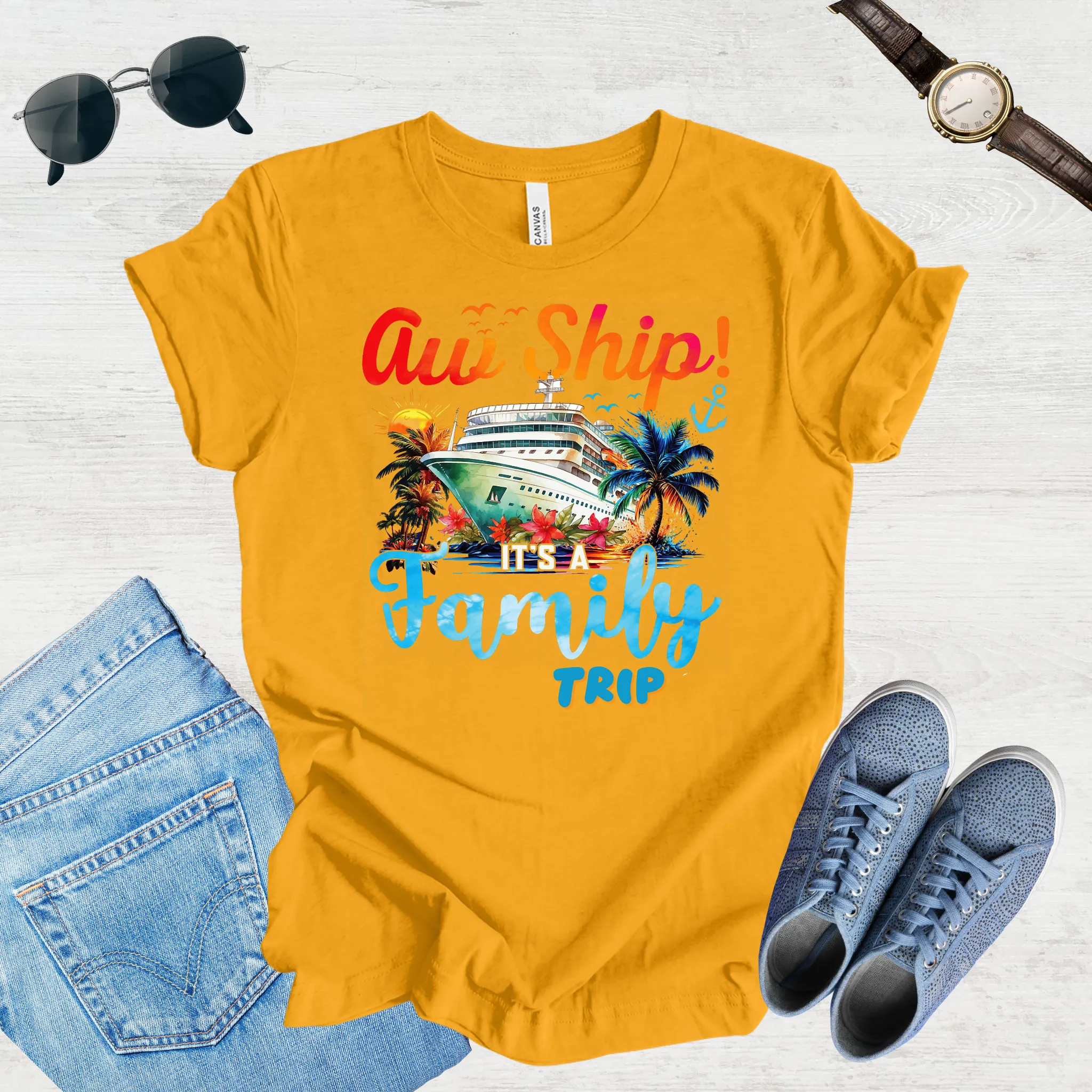 Aw Ship, Family Adventure Begins Tee