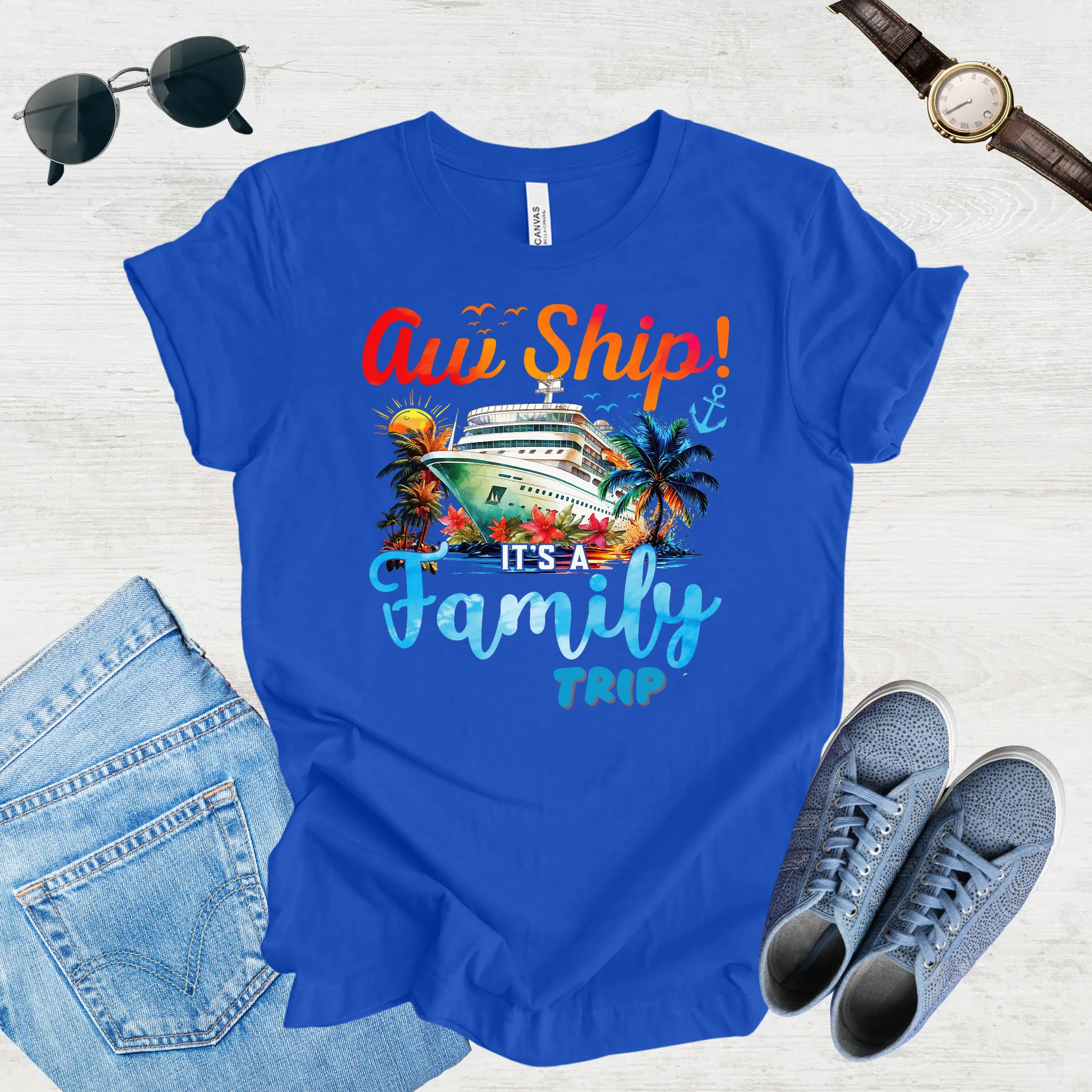 Aw Ship, Family Adventure Begins Tee