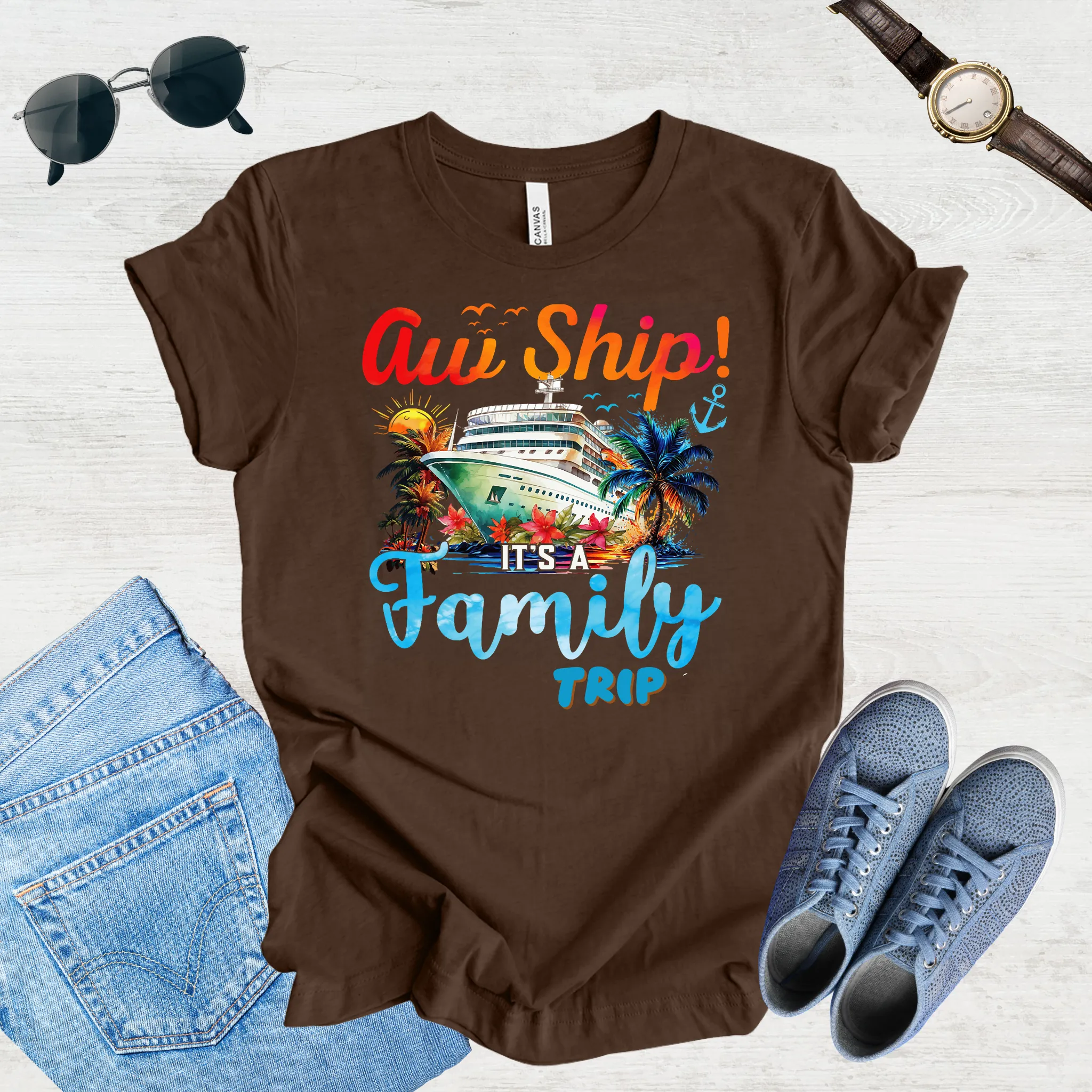 Aw Ship, Family Adventure Begins Tee