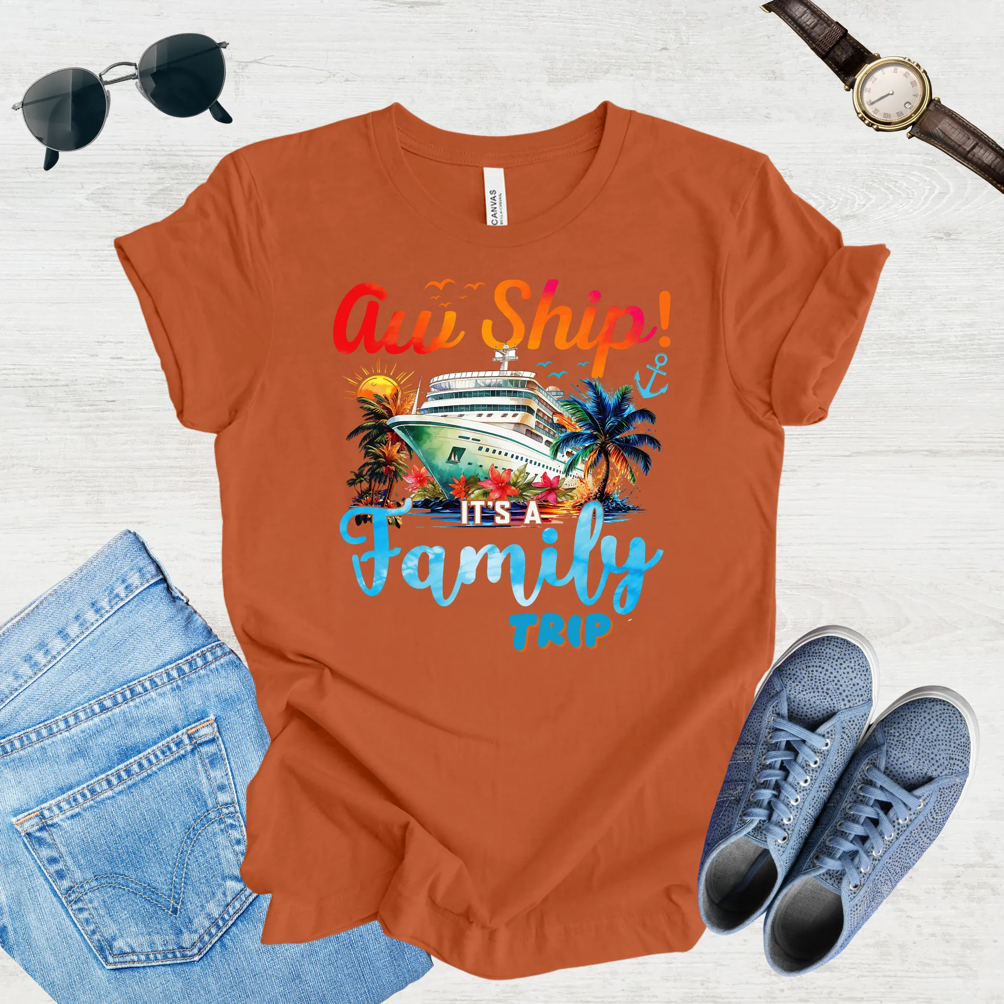 Aw Ship, Family Adventure Begins Tee