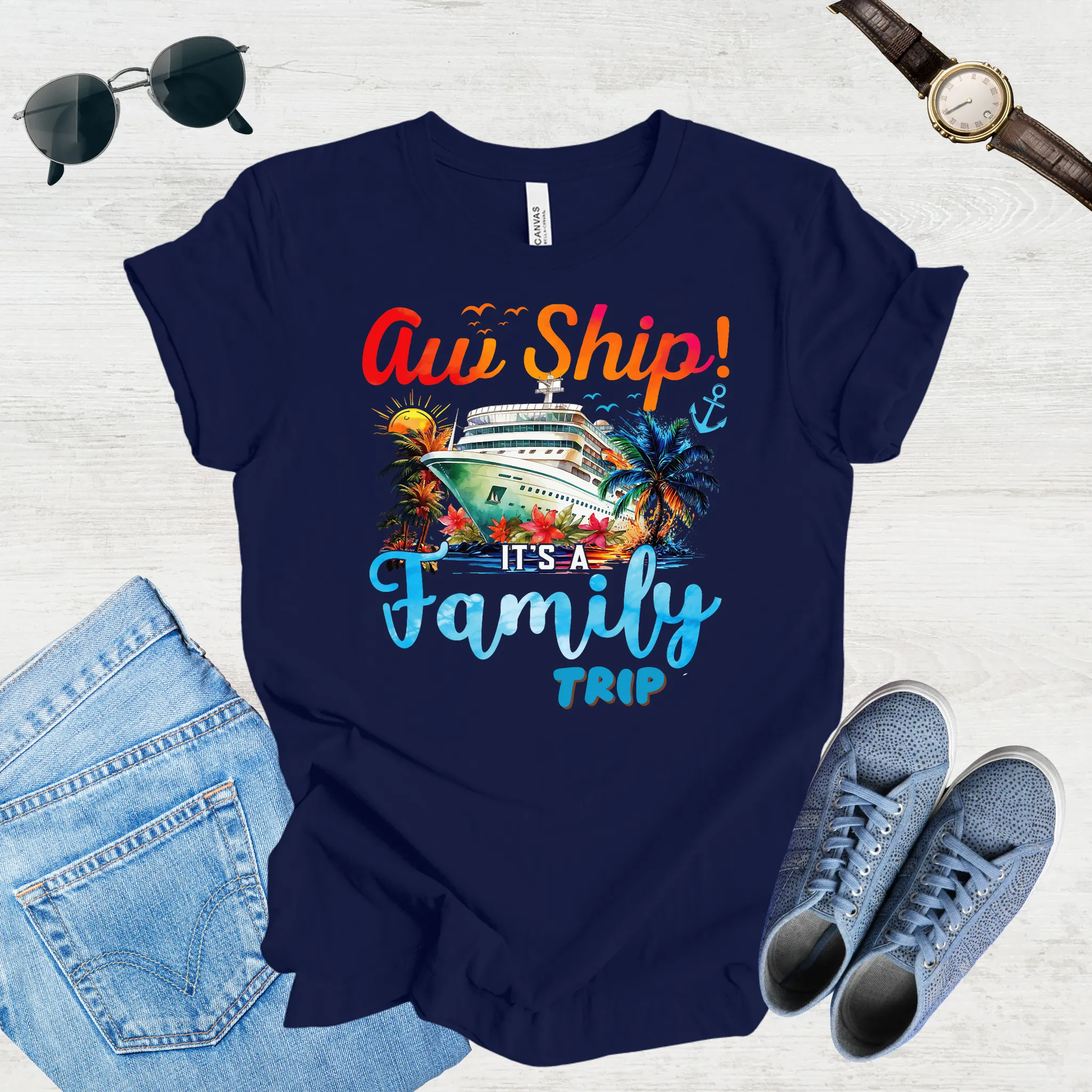 Aw Ship, Family Adventure Begins Tee