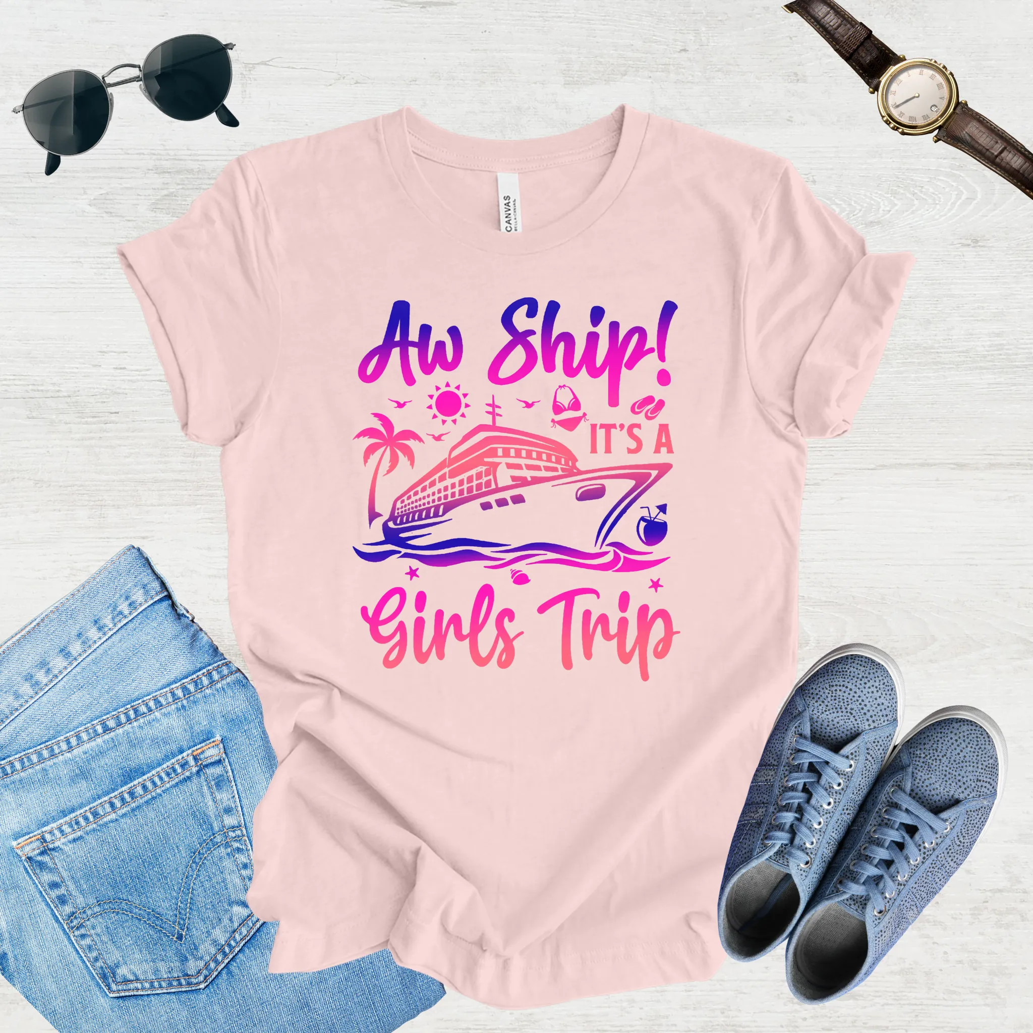 Aw Ship! Girls Trip Vibes Tee