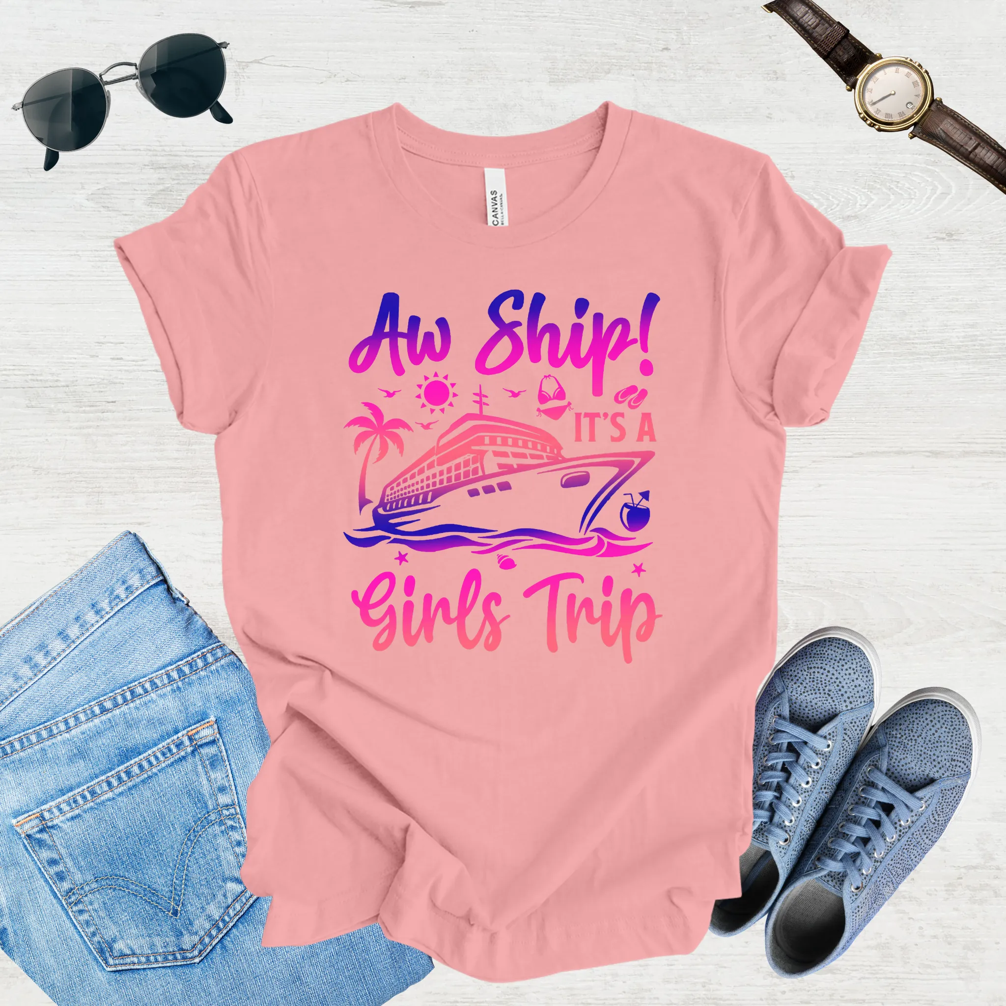 Aw Ship! Girls Trip Vibes Tee
