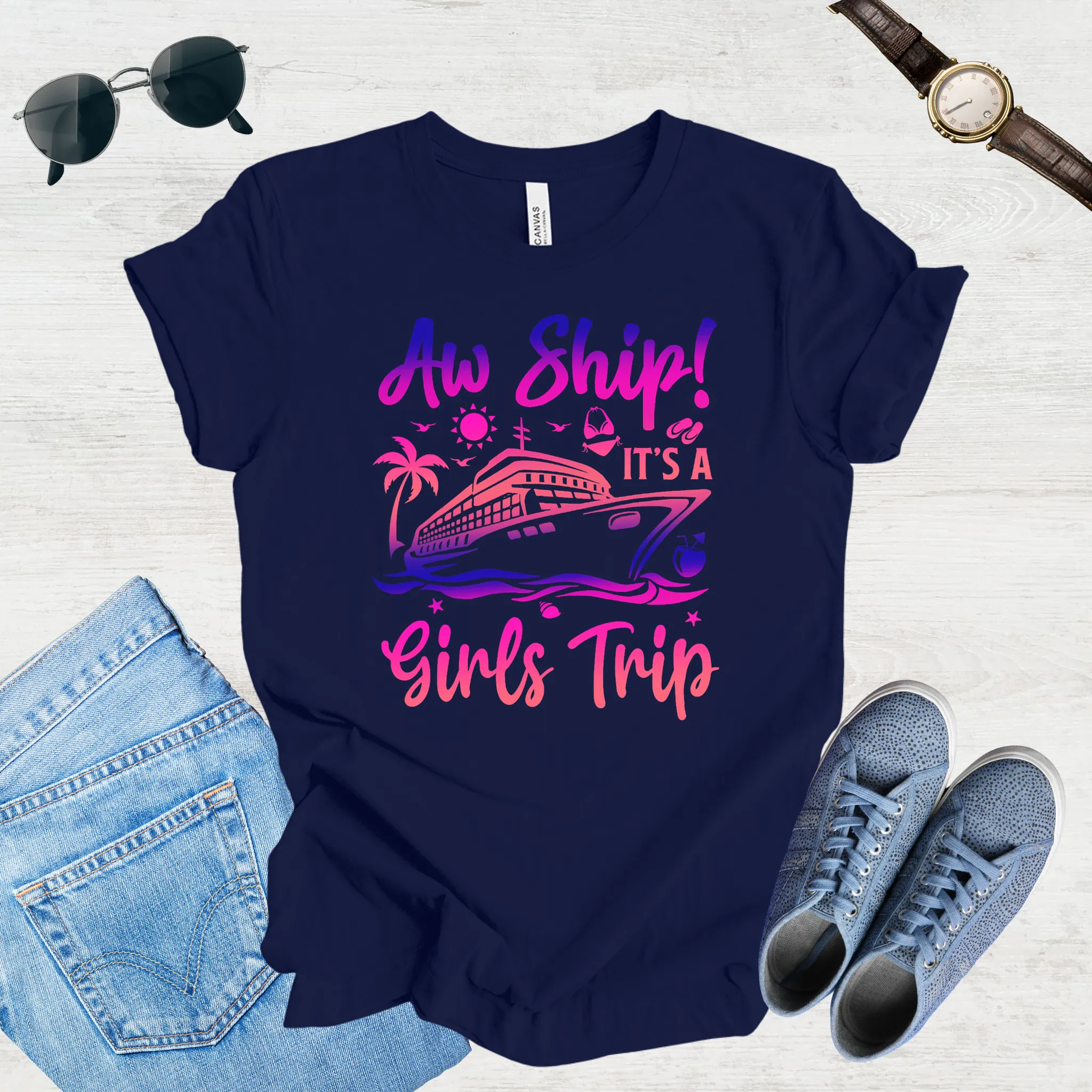 Aw Ship! Girls Trip Vibes Tee
