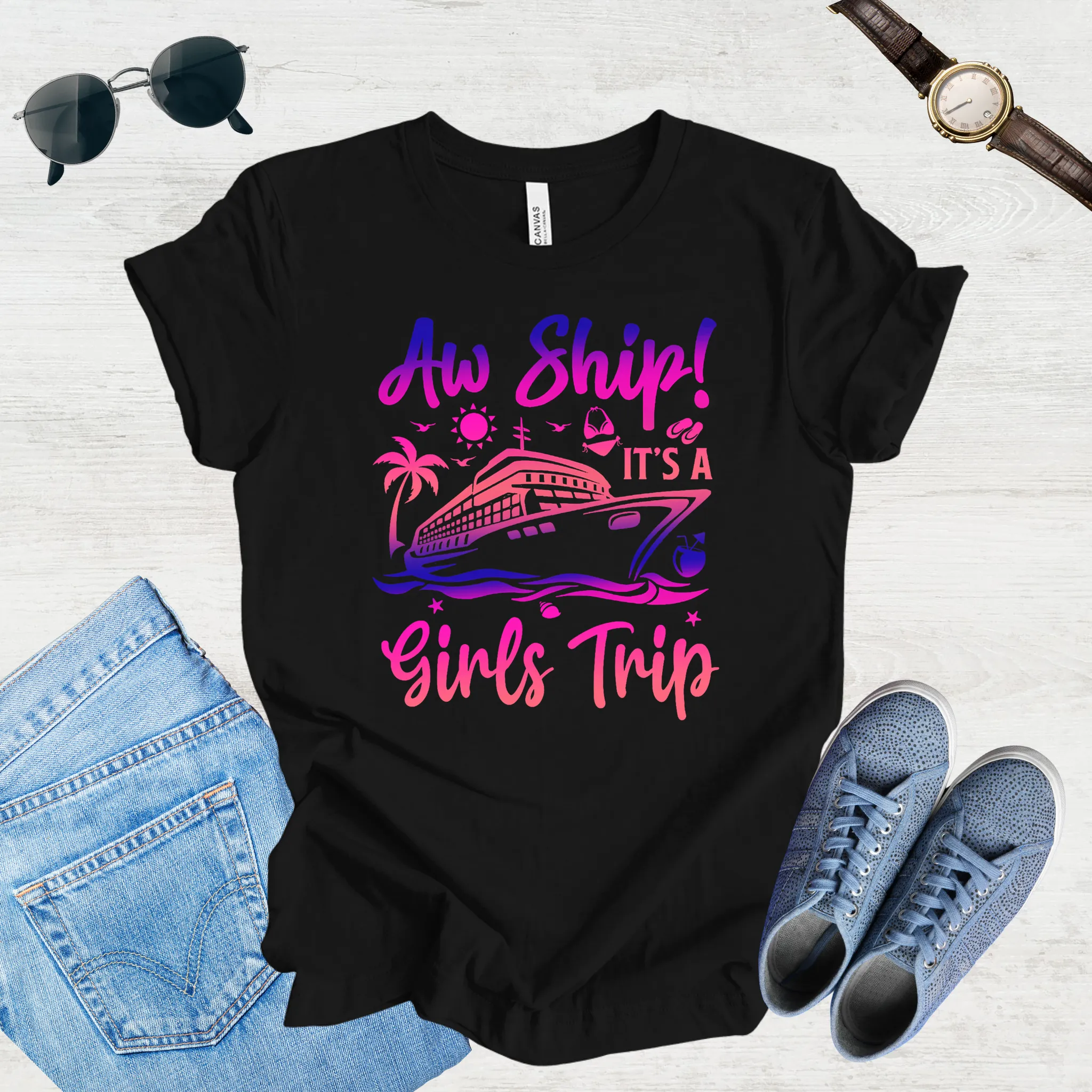 Aw Ship! Girls Trip Vibes Tee