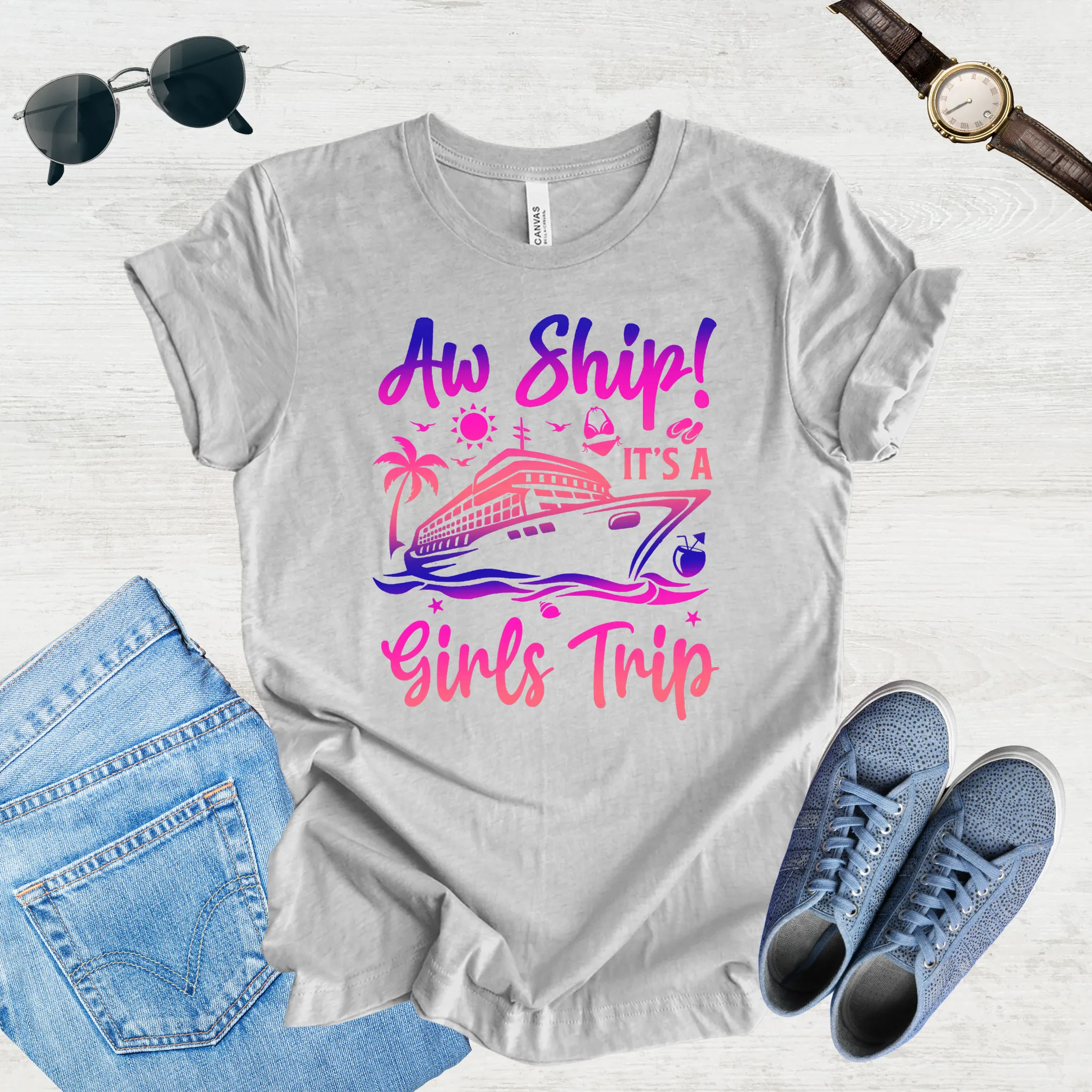 Aw Ship! Girls Trip Vibes Tee