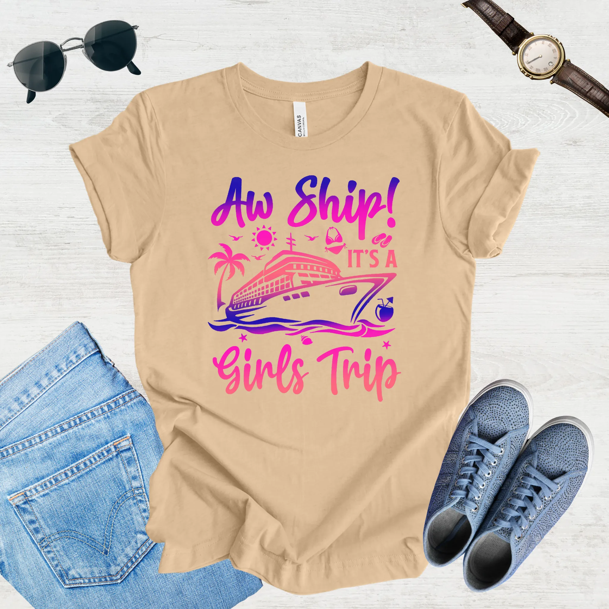 Aw Ship! Girls Trip Vibes Tee