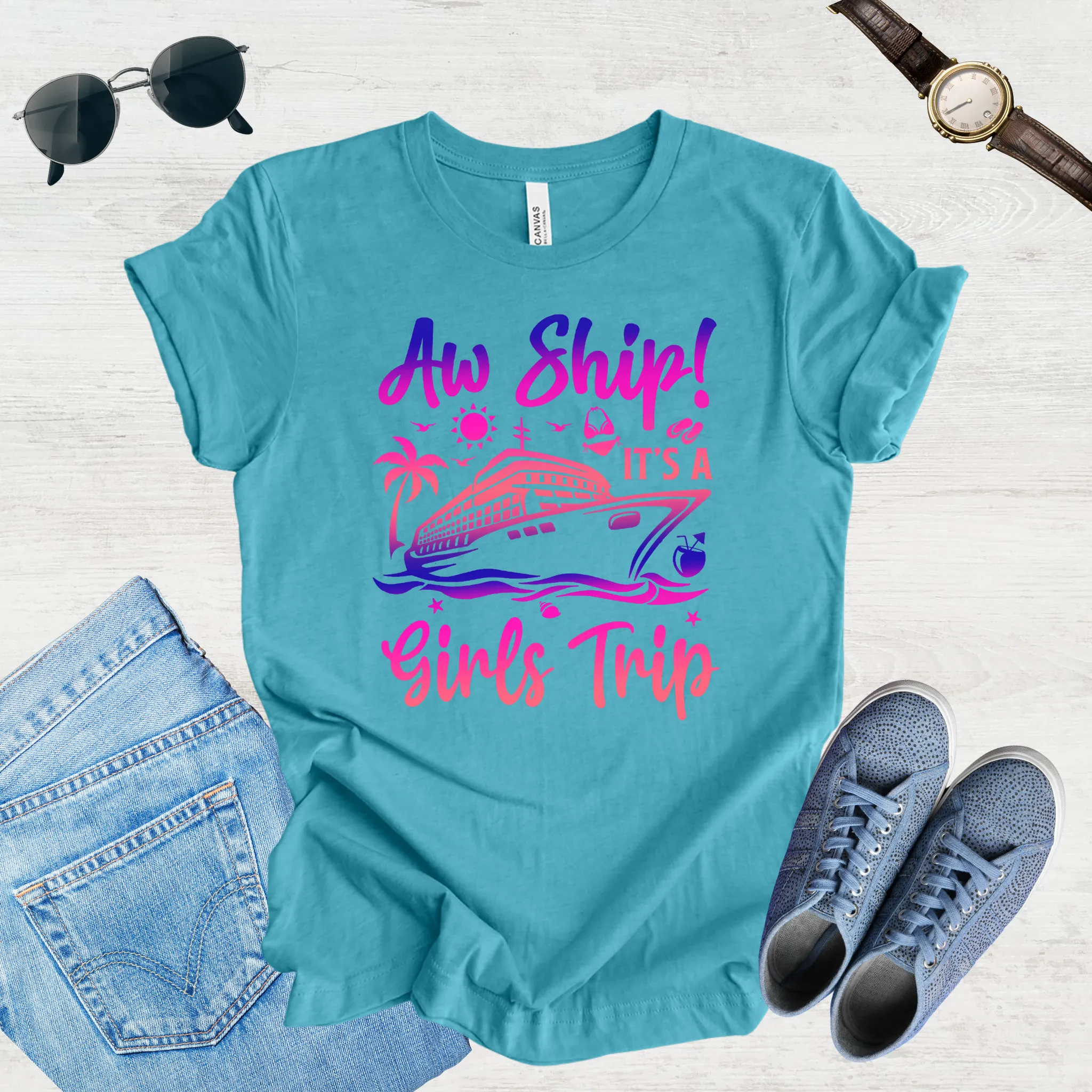 Aw Ship! Girls Trip Vibes Tee