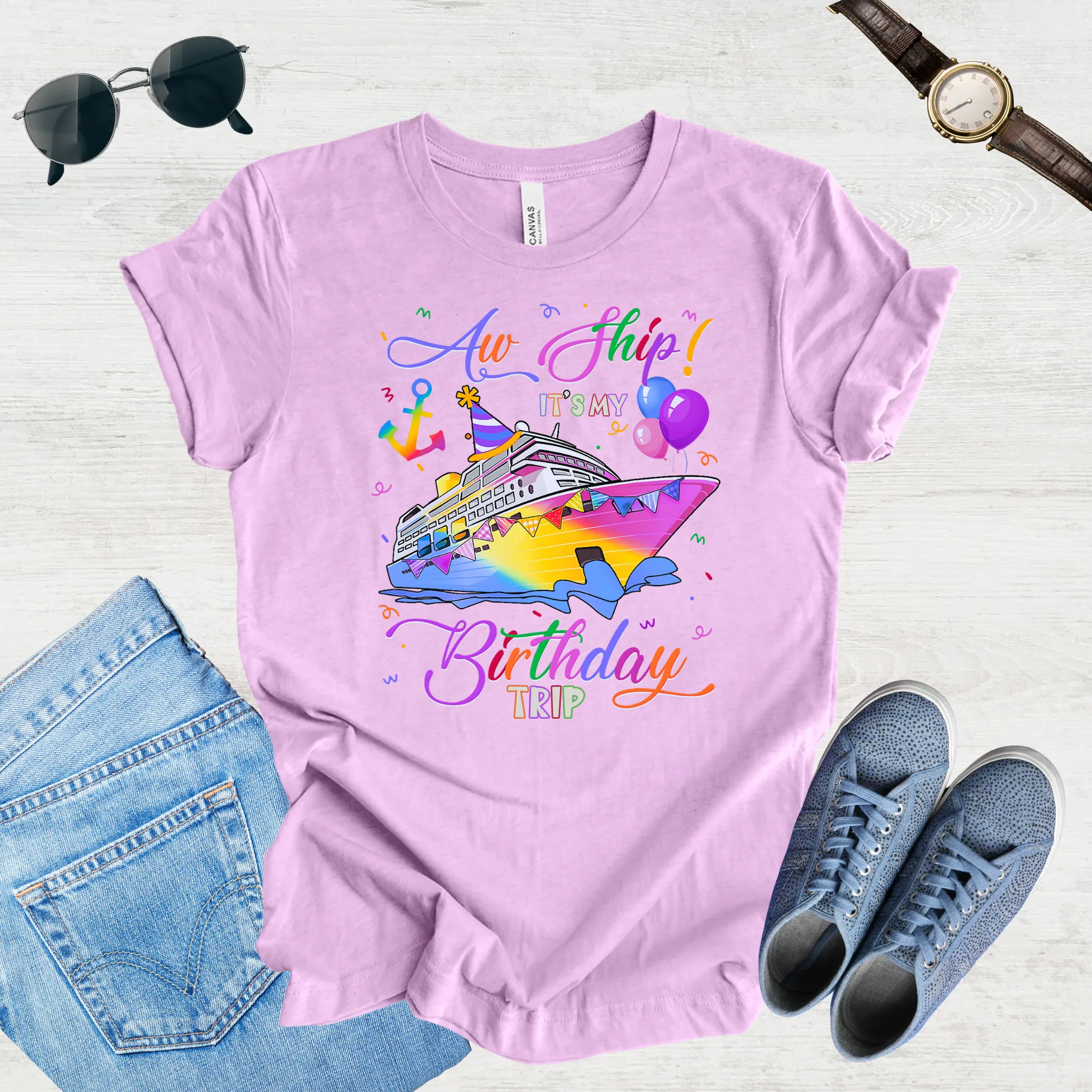 Aw Ship! It's My Birthday Trip Tee