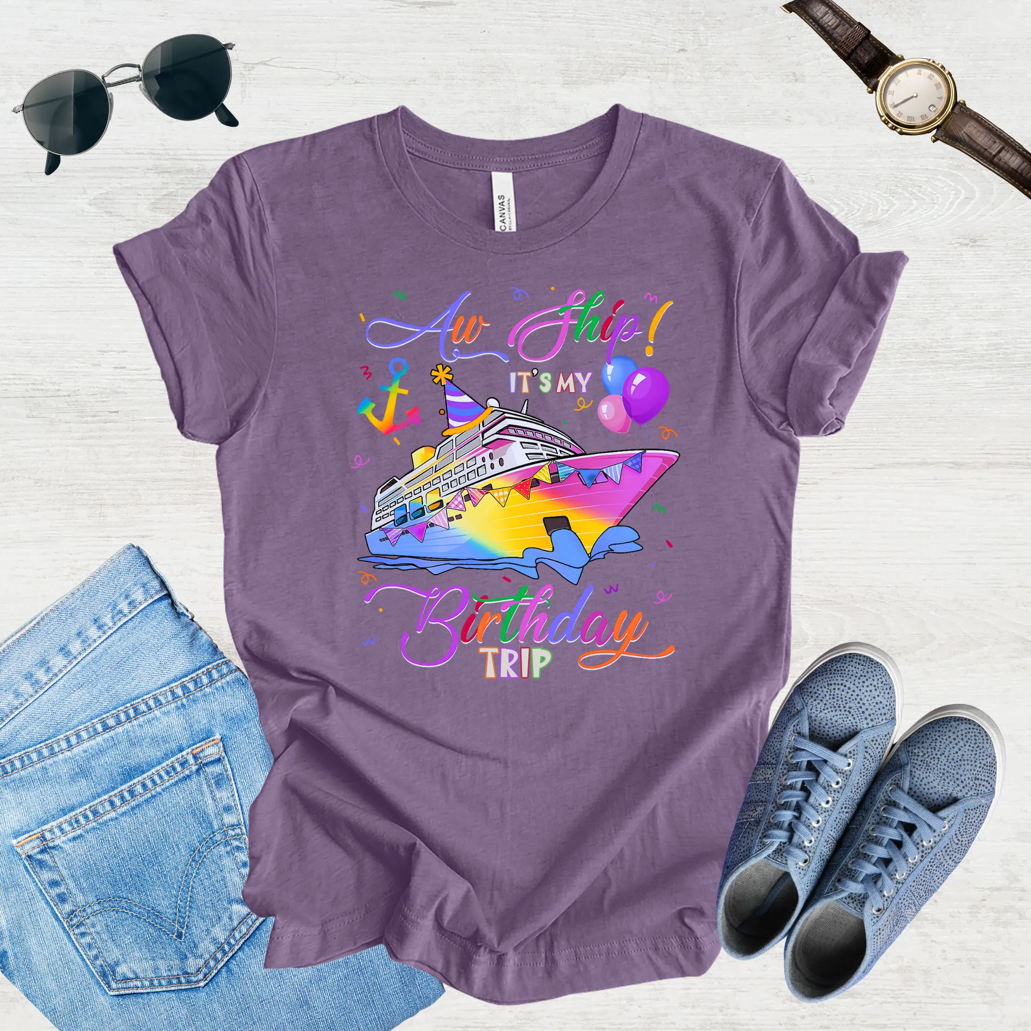 Aw Ship! It's My Birthday Trip Tee